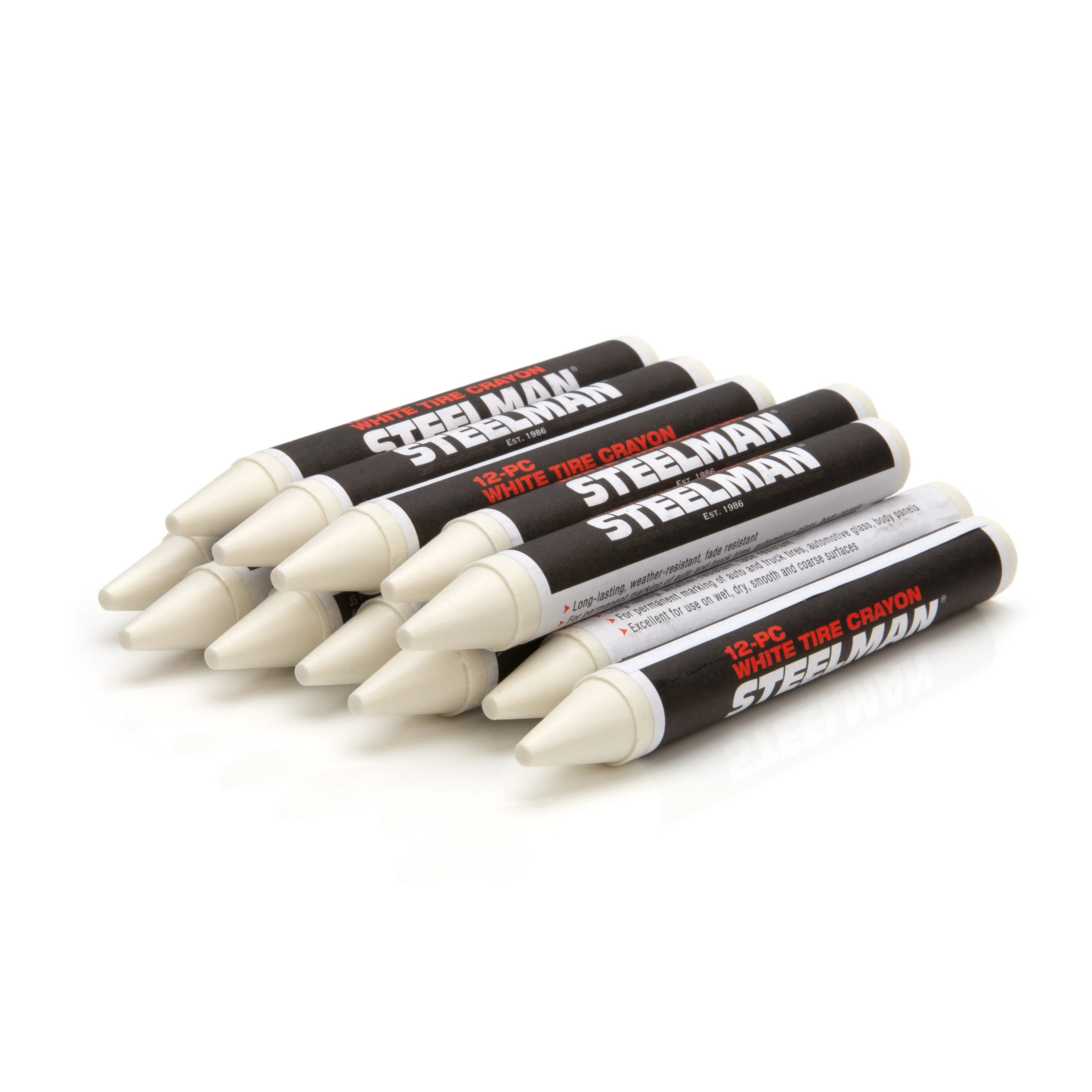 White Tire Marking Crayons, Box of 12 (24-Pack) - Image 5