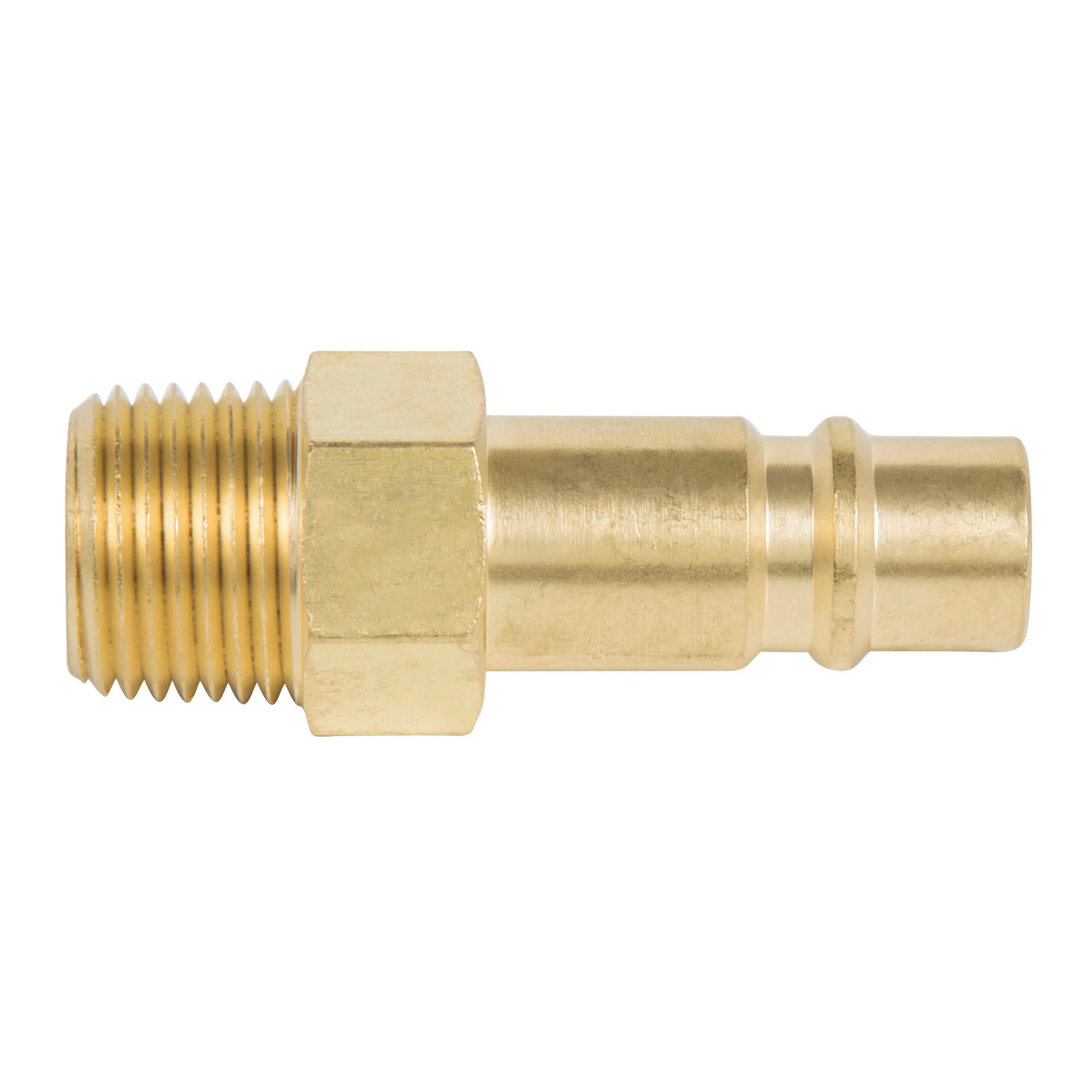 1/2-Inch Industrial Brass Quick Disconnect Plug, 1/2-Inch Male NPT 10-Pack - Image 2