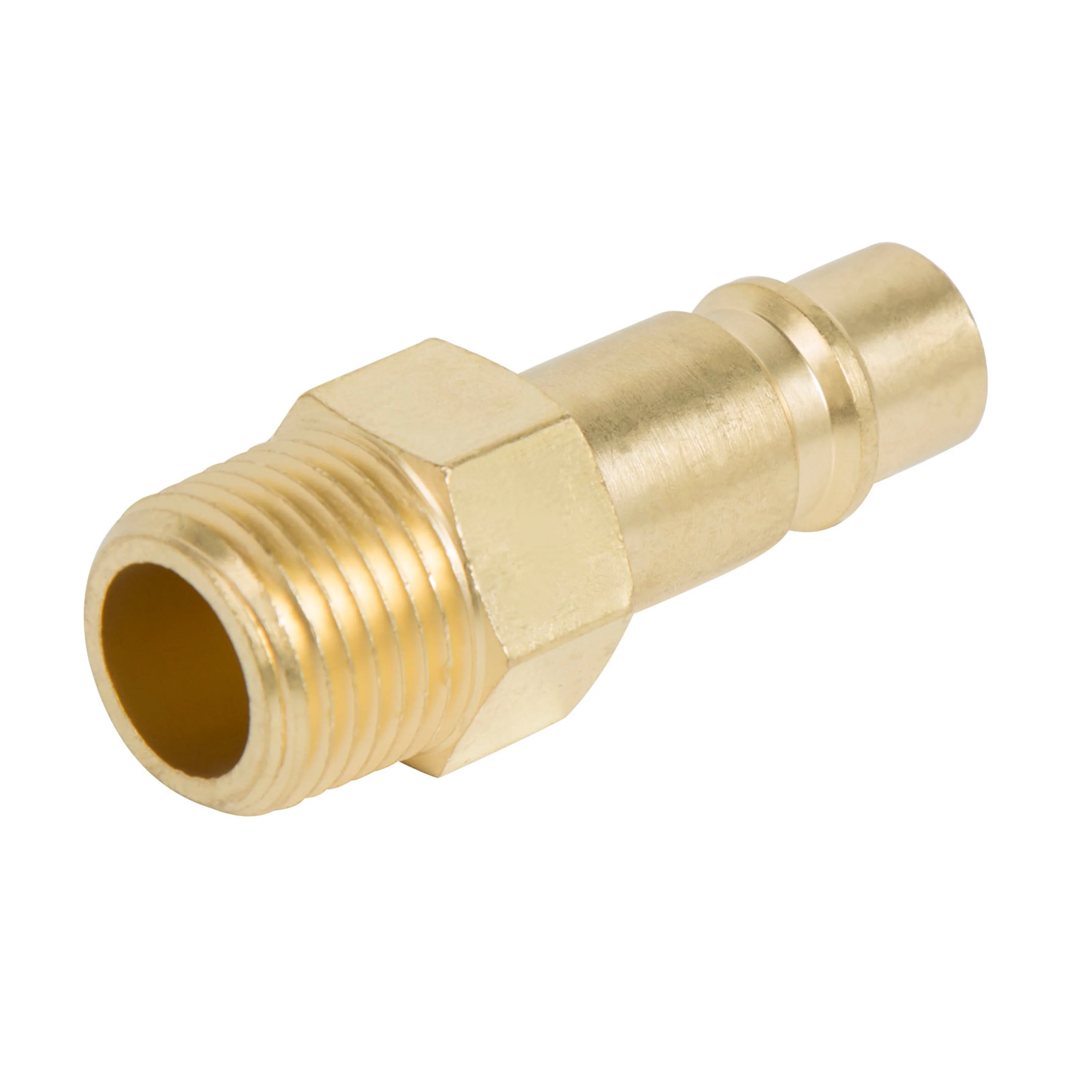 1/2-Inch Industrial Brass Quick Disconnect Plug, 1/2-Inch Male NPT 10-Pack - Image 4