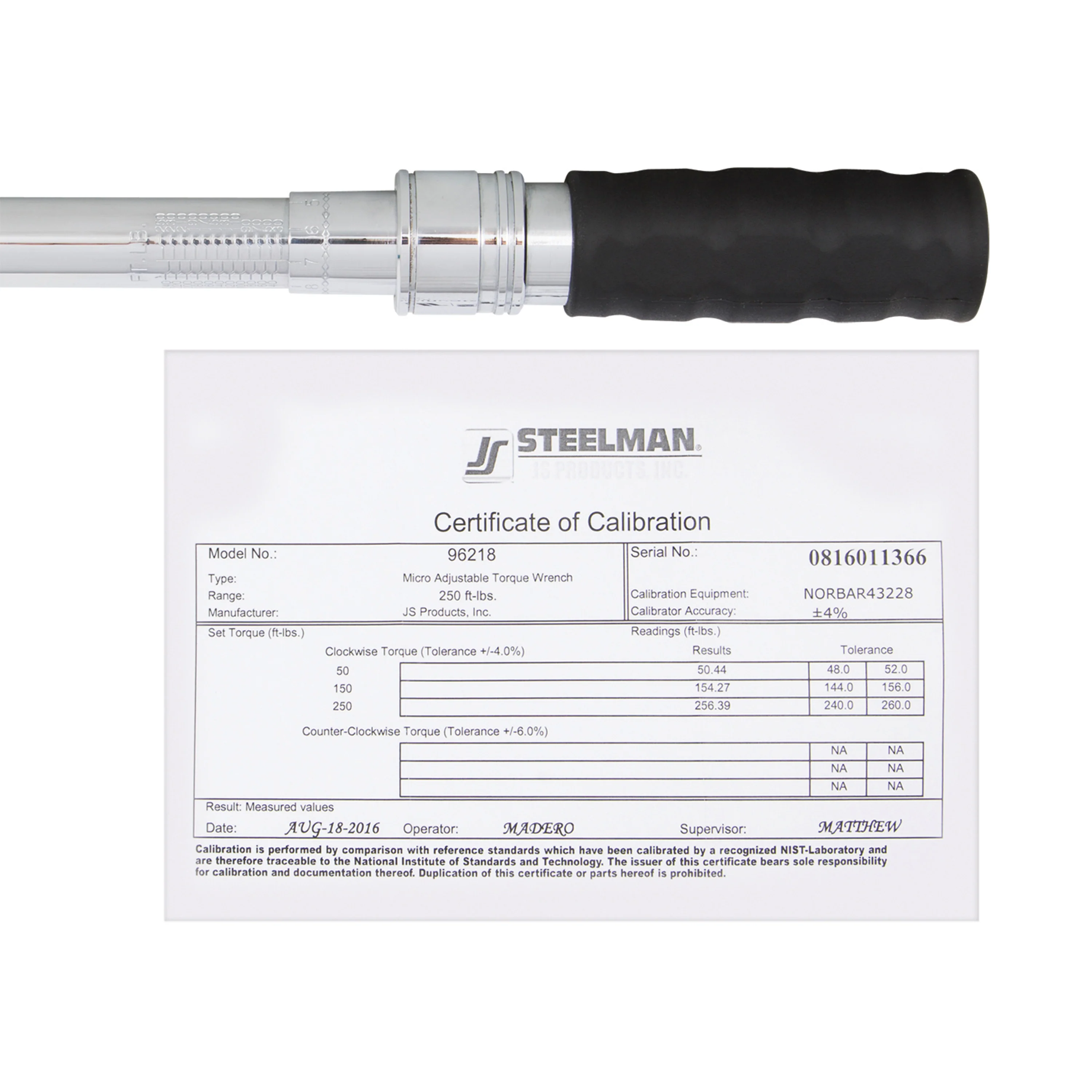 1/2-Inch Drive 30-250 ft-lb Micro-Adjustable Torque Wrench - Image 4