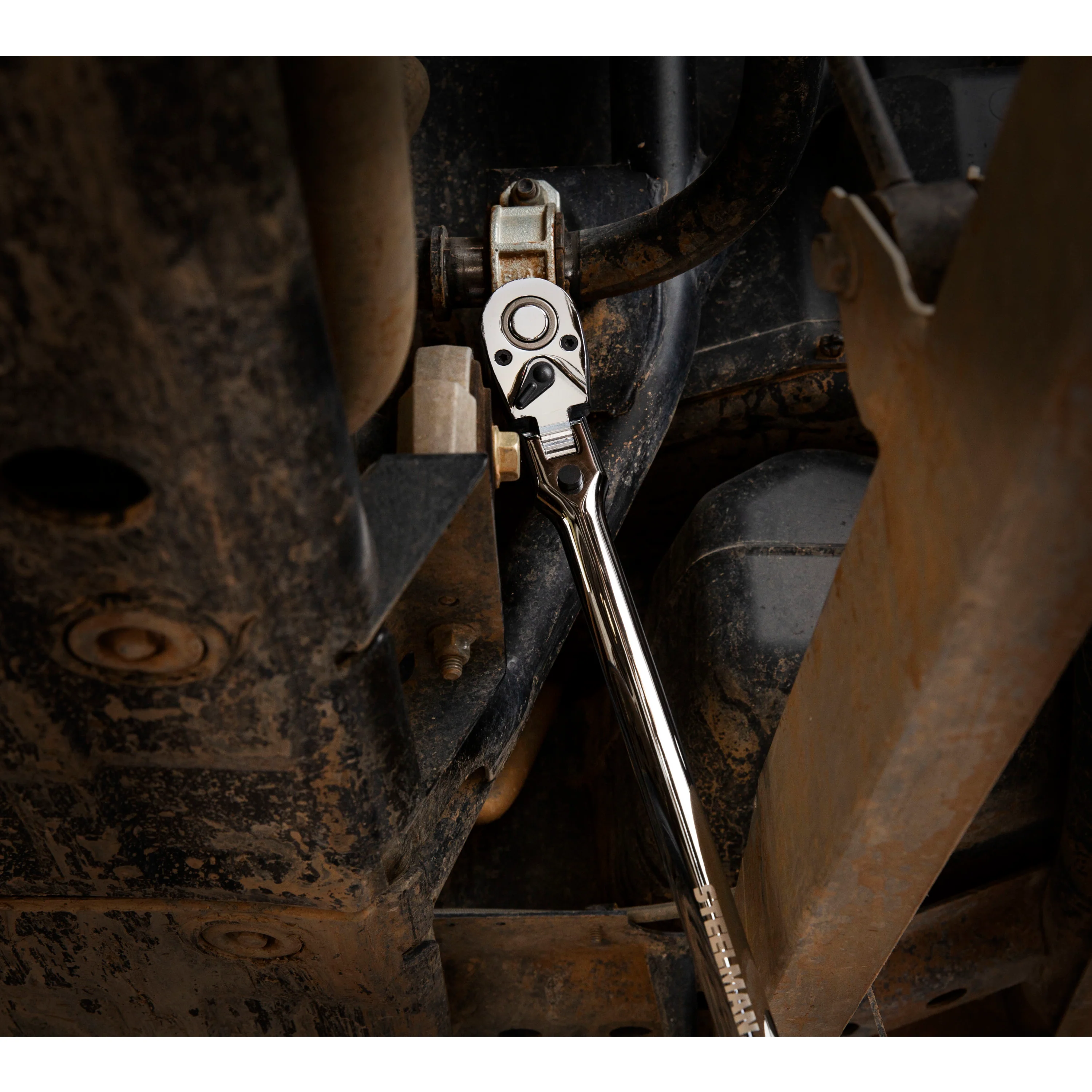 1/2-Inch Drive 72-Tooth 180-Degree Flex-Head Reversible Quick-Release Ratchet with 24-Inch Long Full Polish Handle - Image 10