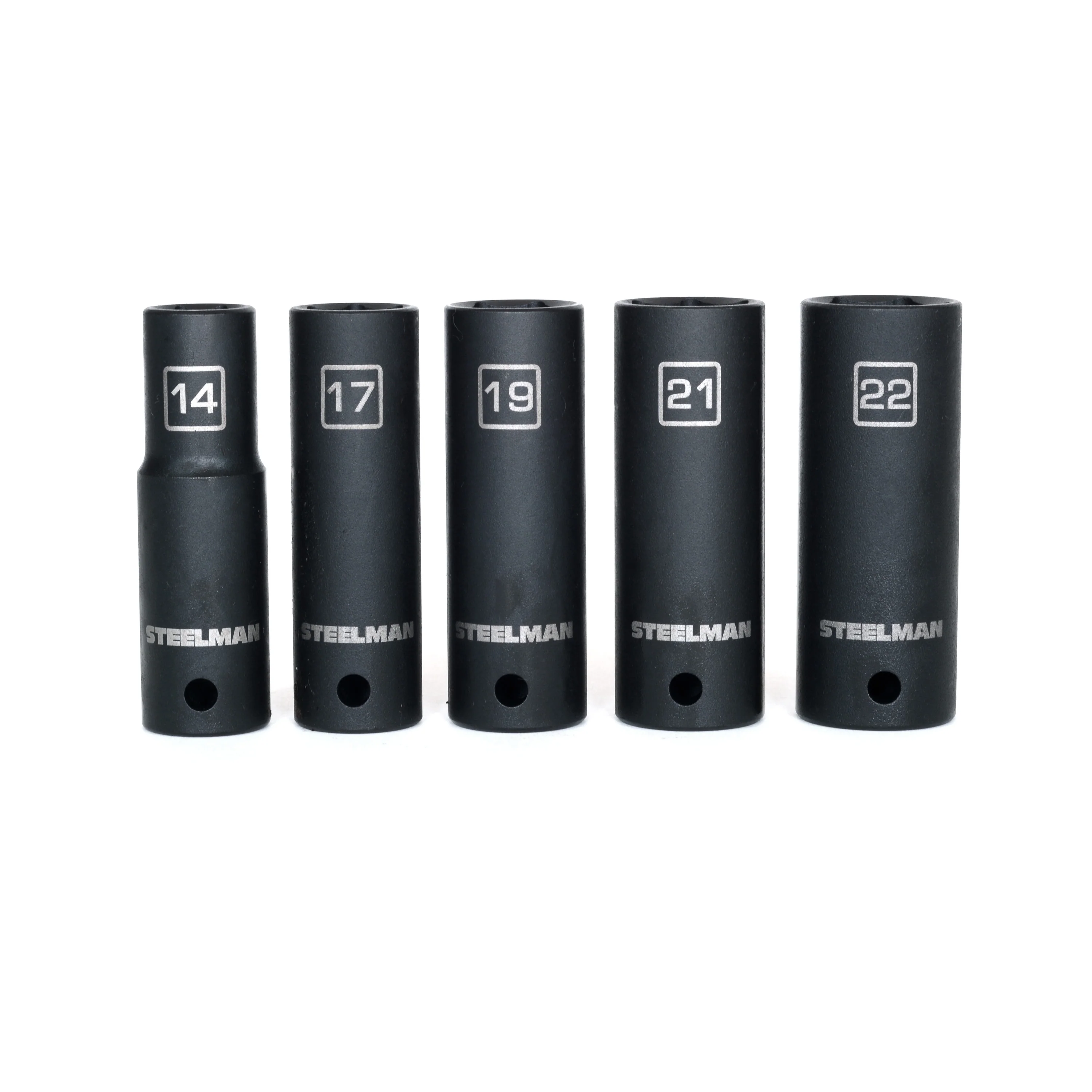 10-Piece 1/2-Inch Drive Deep Impact Grade Thin Wall Socket Set with Wall Mount Storage - Image 4