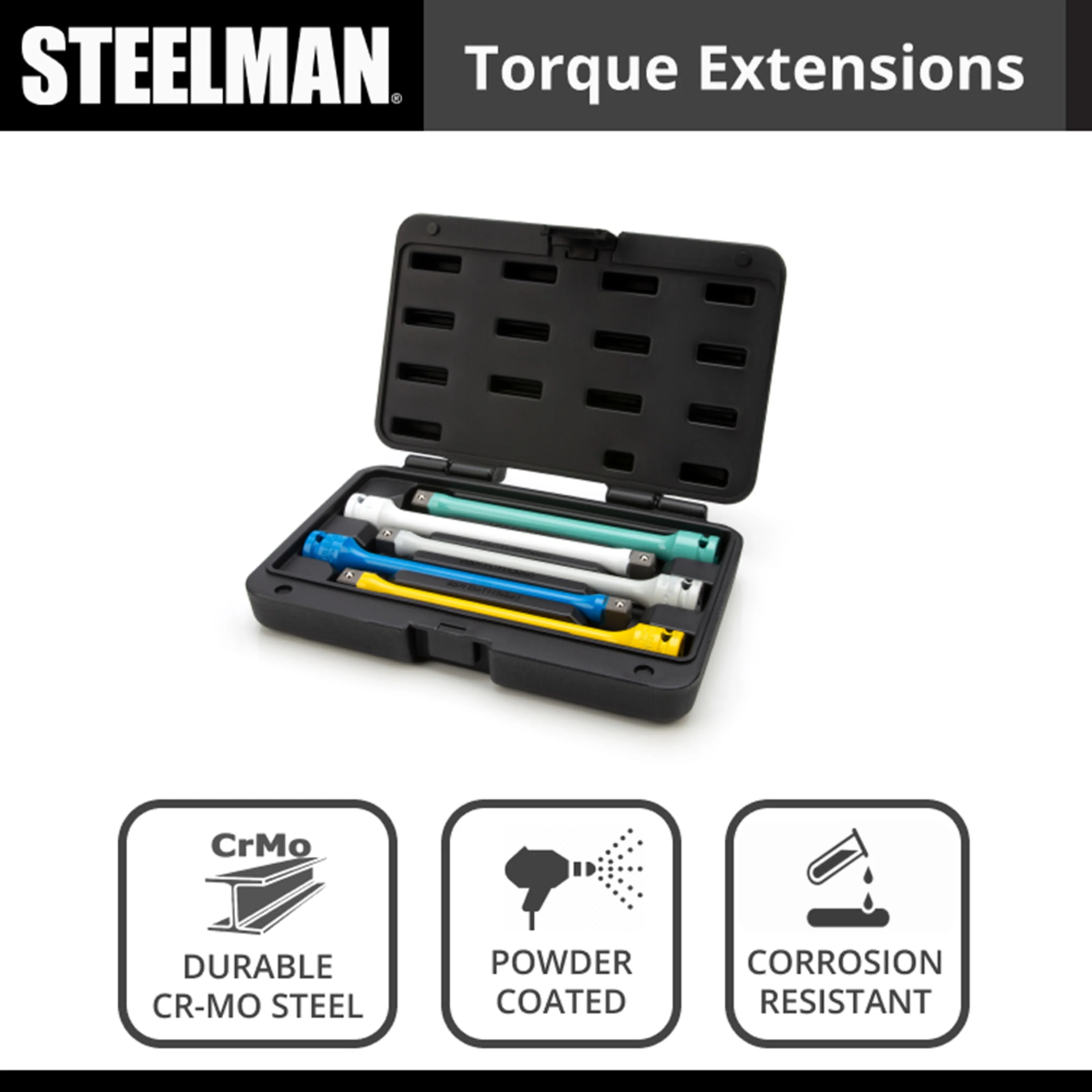 5-Piece 1/2-Inch Drive Torque Extension Set - Image 4