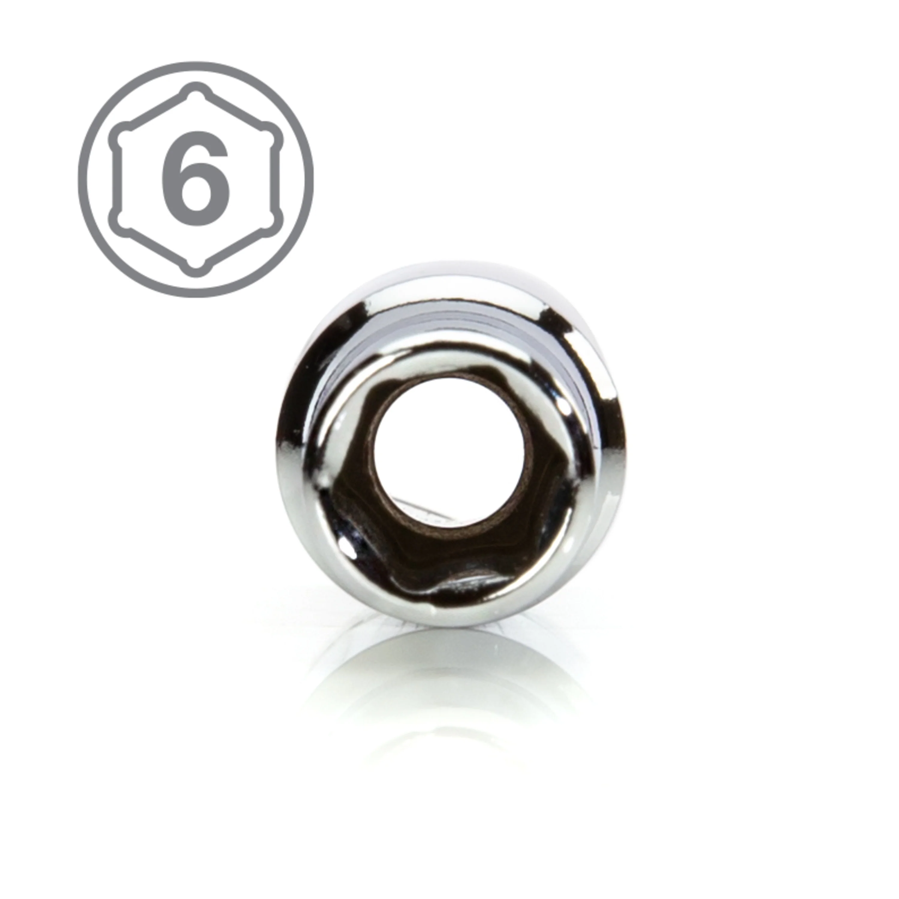 1/4-Inch Drive x 1/4-Inch Deep 6-Point Socket - Image 5