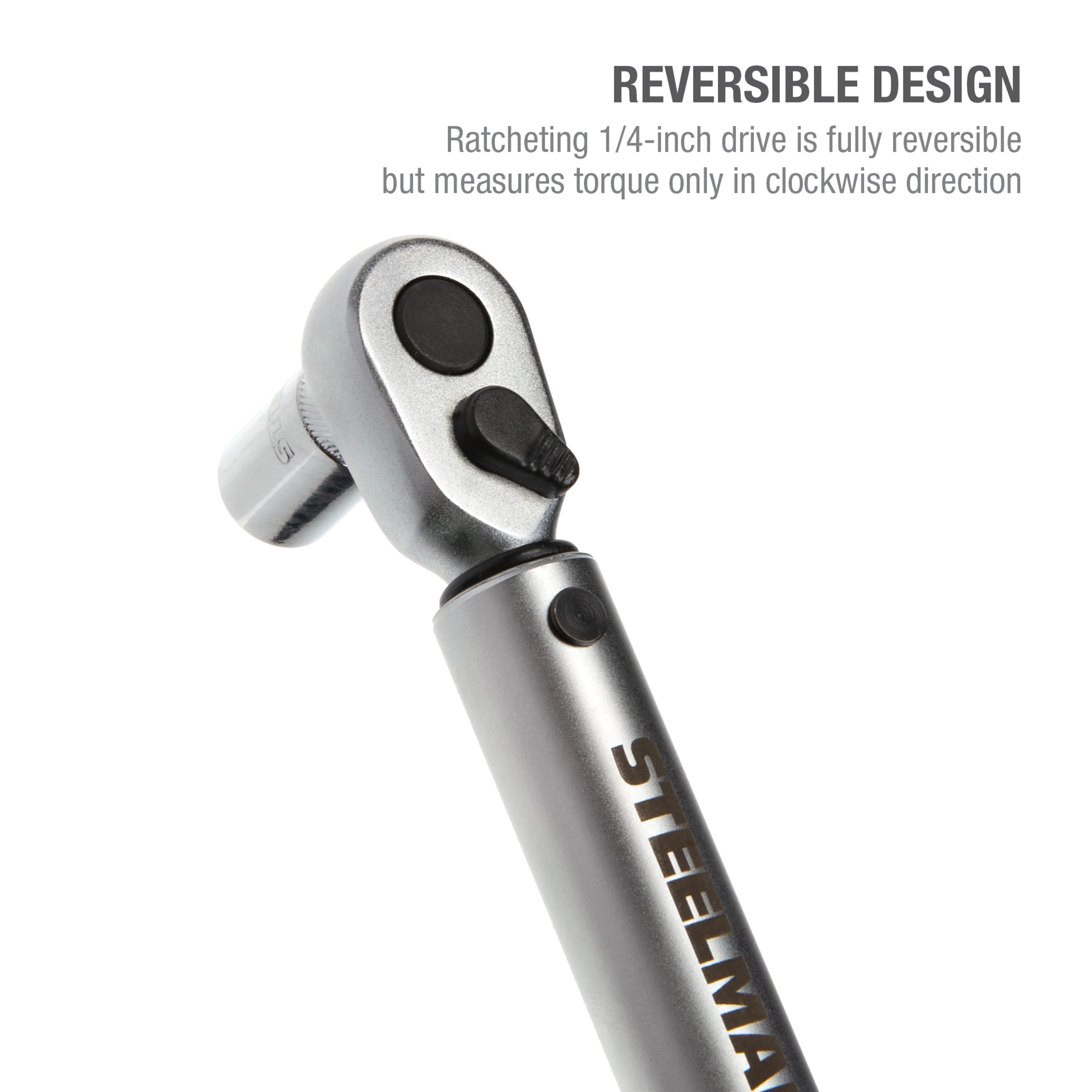 1/4-Inch Drive Micro-Adjustable Torque Wrench with Yellow Hi-Viz Handle, 30-150 Inch-Pounds - Image 6