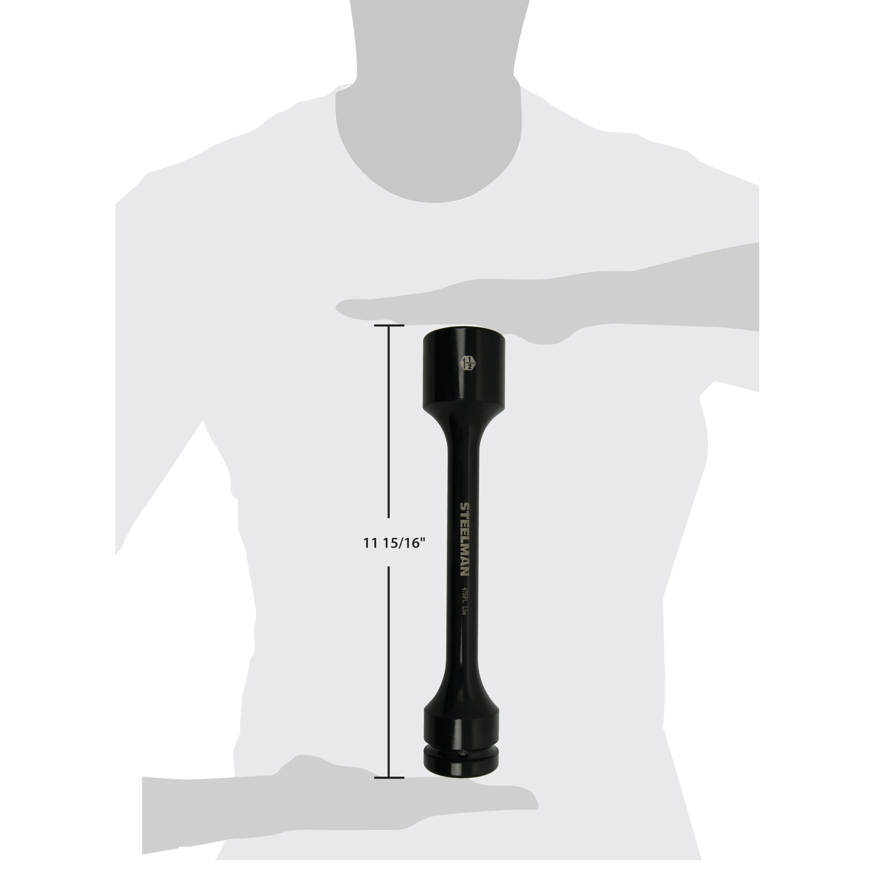 1-Inch Drive x 1-1/2-Inch 475 ft-lb Torque Stick, Black - Image 6