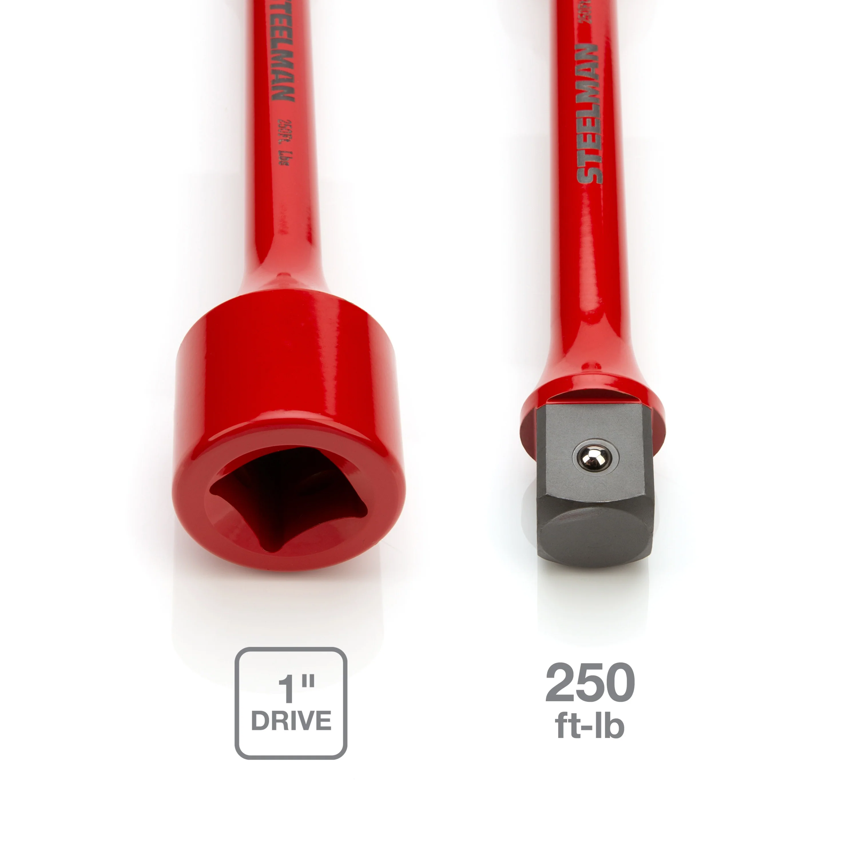 1-Inch Drive Red 250 ft-lb Torque Extension - Image 4
