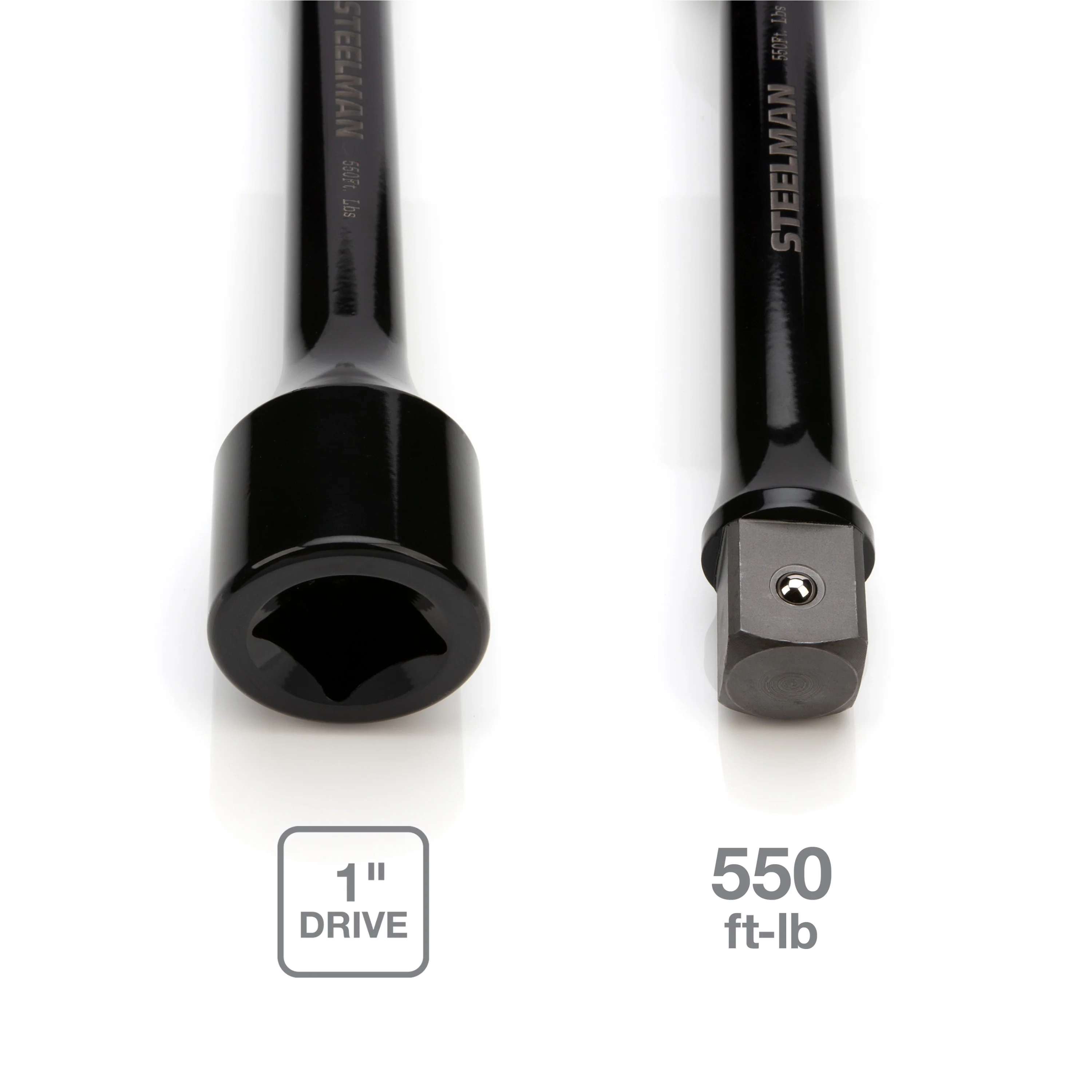 1-Inch Drive Black 550 ft-lb Torque Extension - Image 4