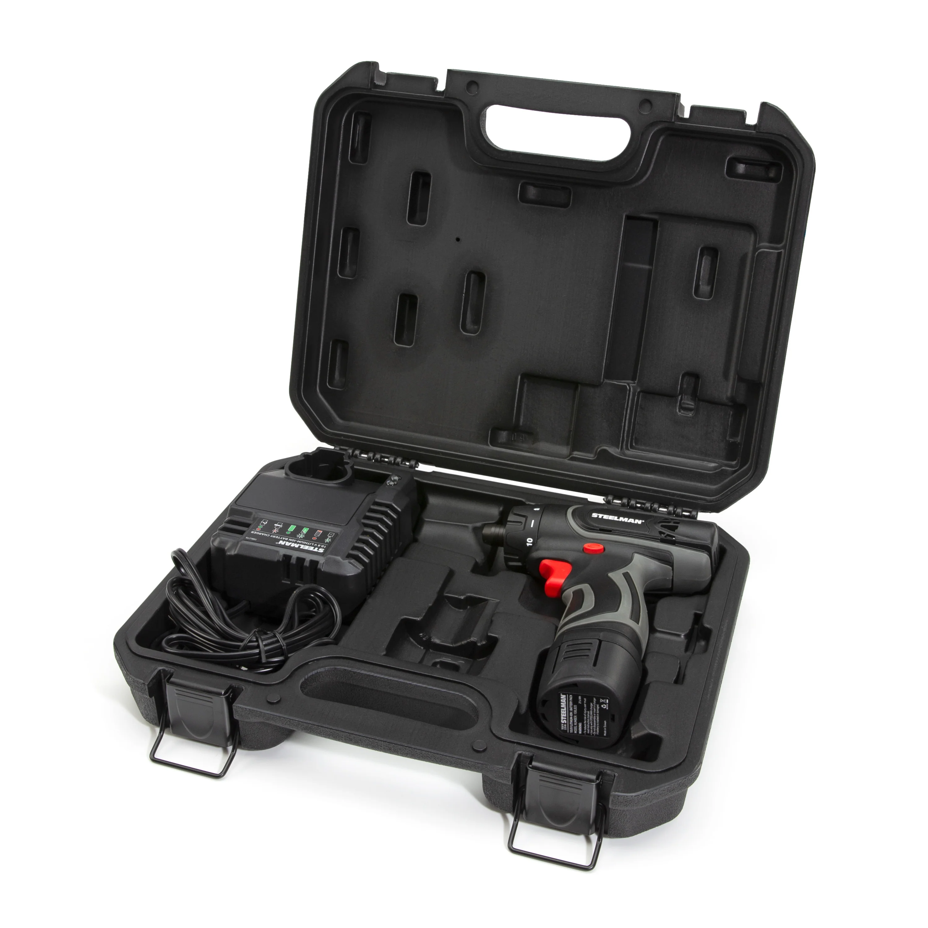 10.8V 1/4-Inch Two Speed Cordless Li-Ion Screwdriver Kit - Image 4