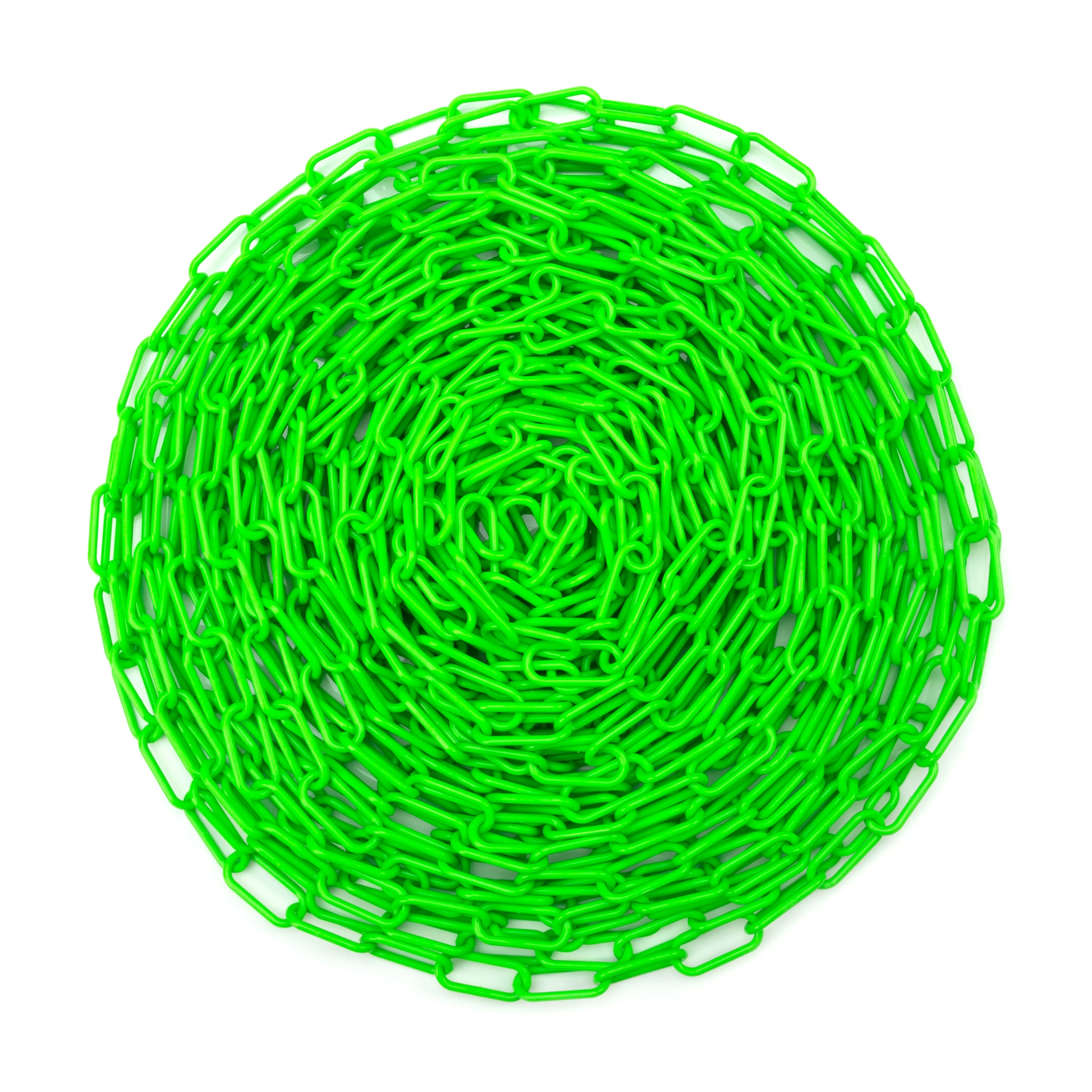 100-Foot Hi-Viz Green Plastic Safety Chain - Image 4