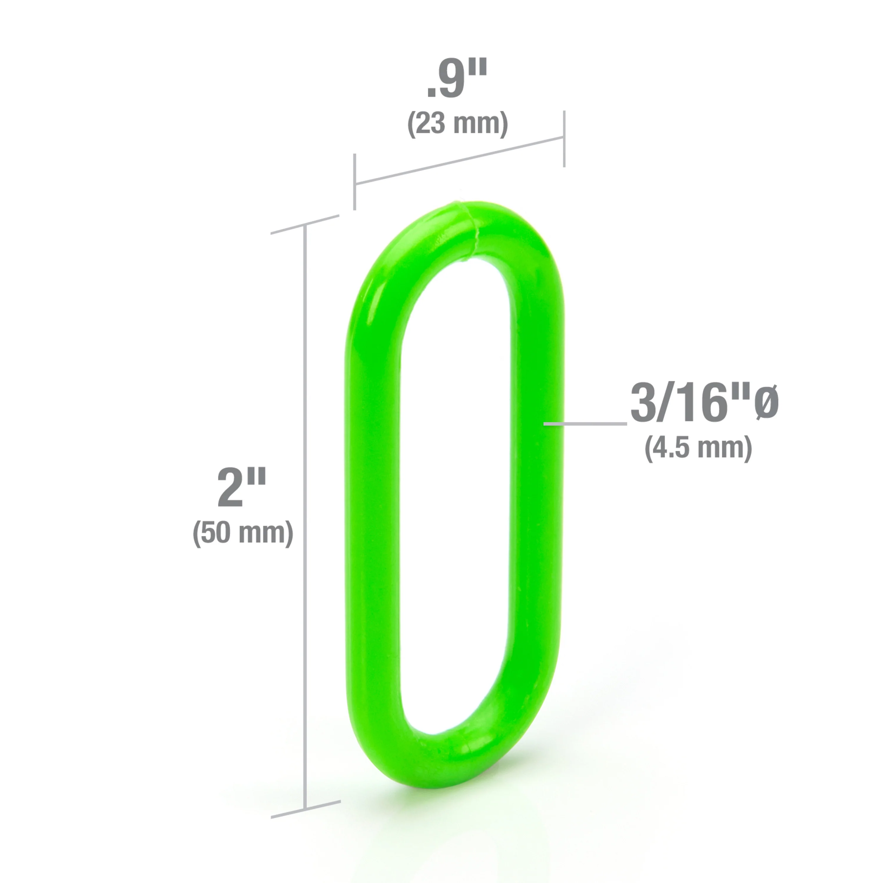 100-Foot Hi-Viz Green Plastic Safety Chain - Image 5
