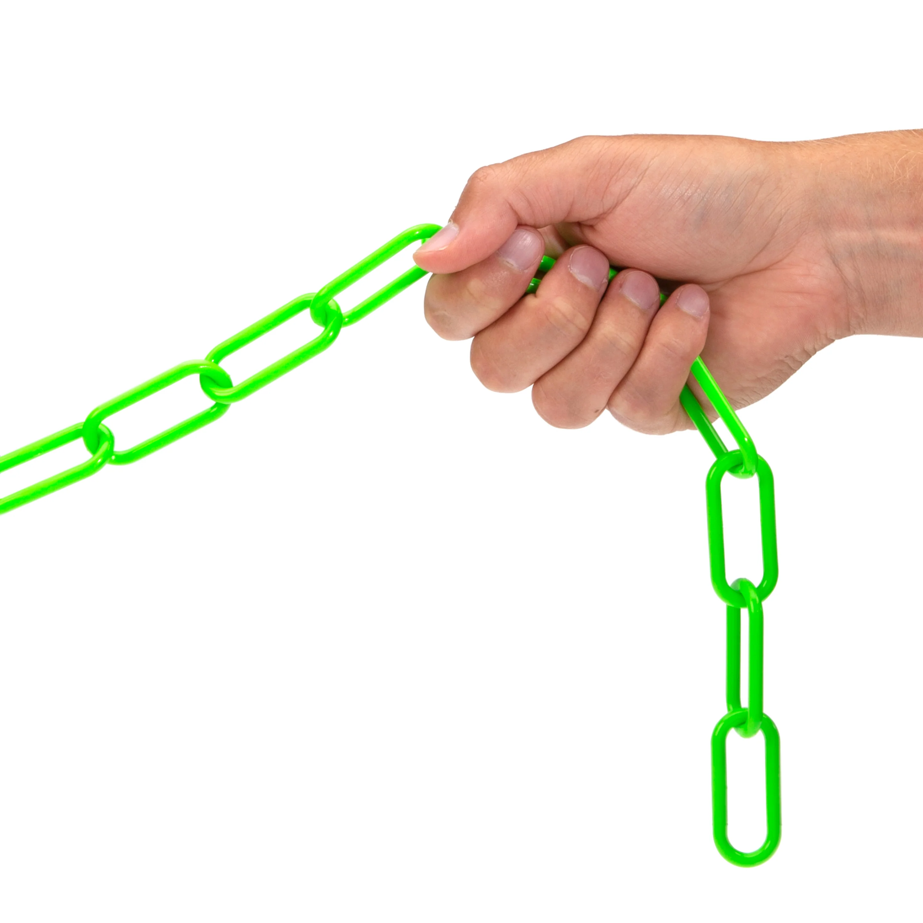 100-Foot Hi-Viz Green Plastic Safety Chain - Image 6
