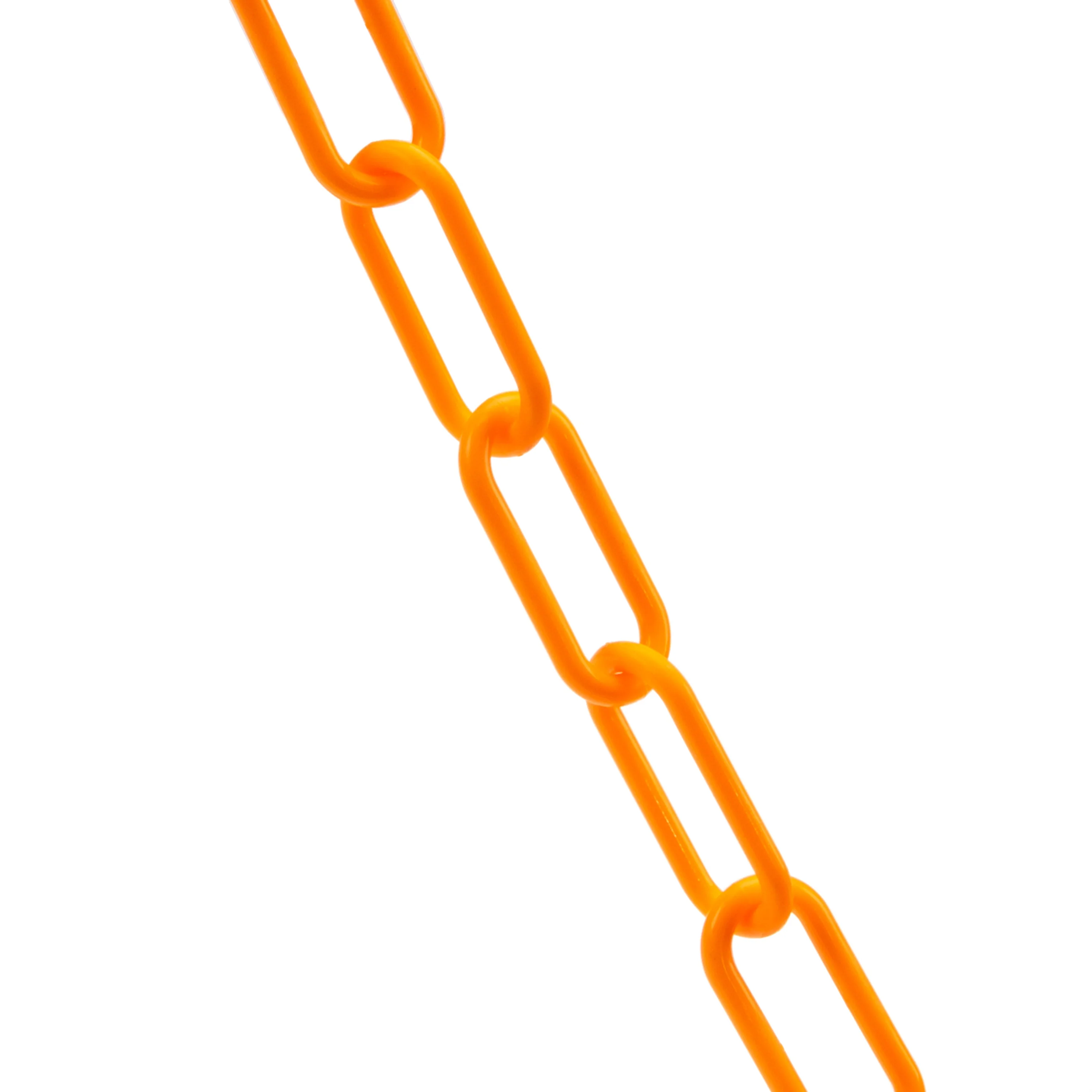 100-Foot Hi-Viz Orange Plastic Safety Chain - Image 3
