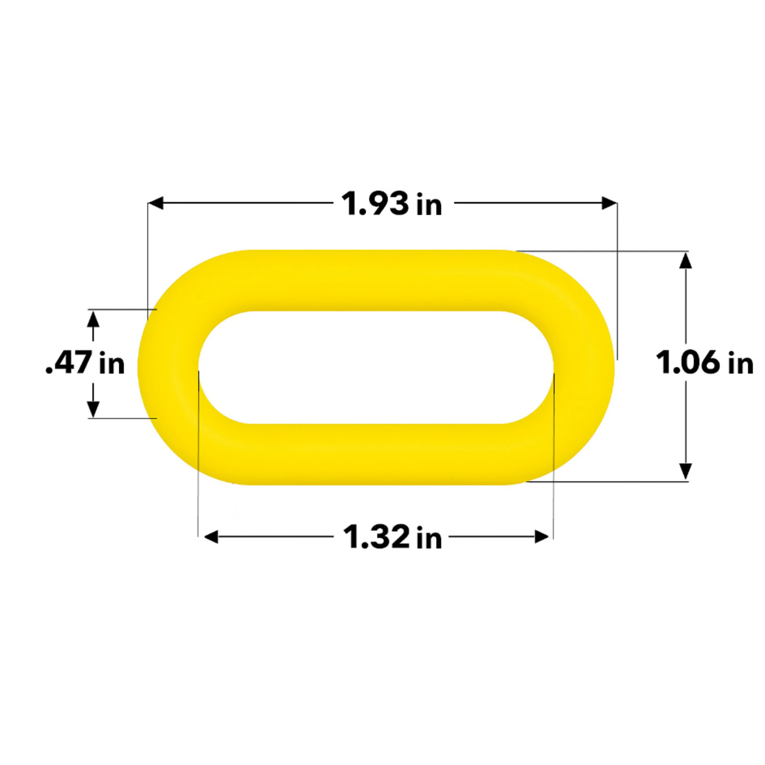 100-Foot Hi-Viz Yellow Plastic Safety Chain - Image 5