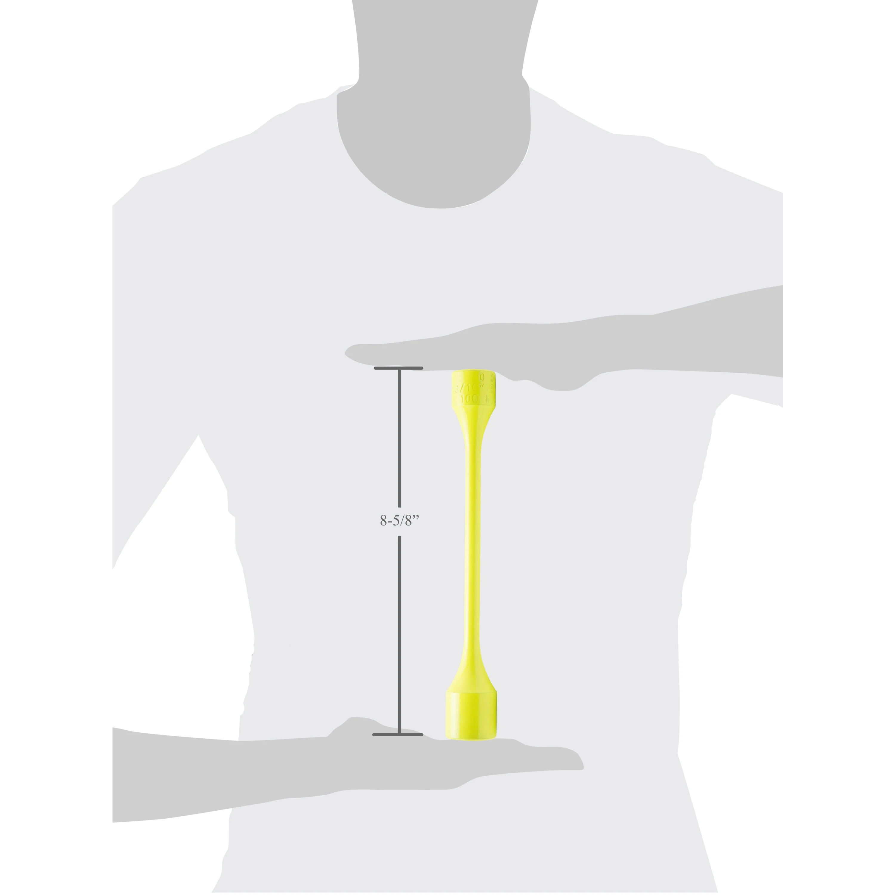 1/2-Inch Drive x 13/16-Inch 75 ft-lb Torque Stick, Neon Yellow - Image 6