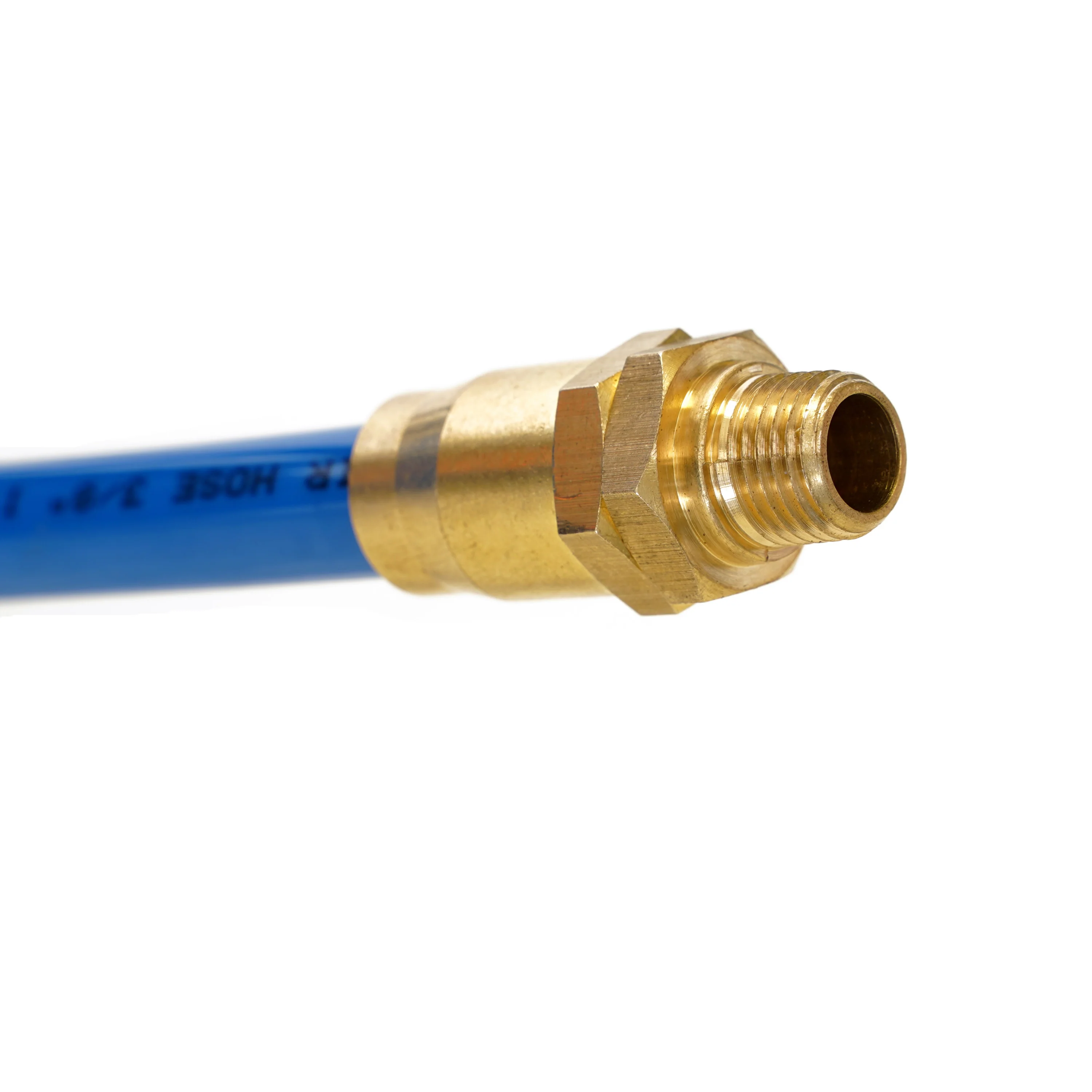 15-Foot Coiled 3/8-Inch ID Air Hose with Reusable 1/4-Inch NPT Brass Fittings - Image 5