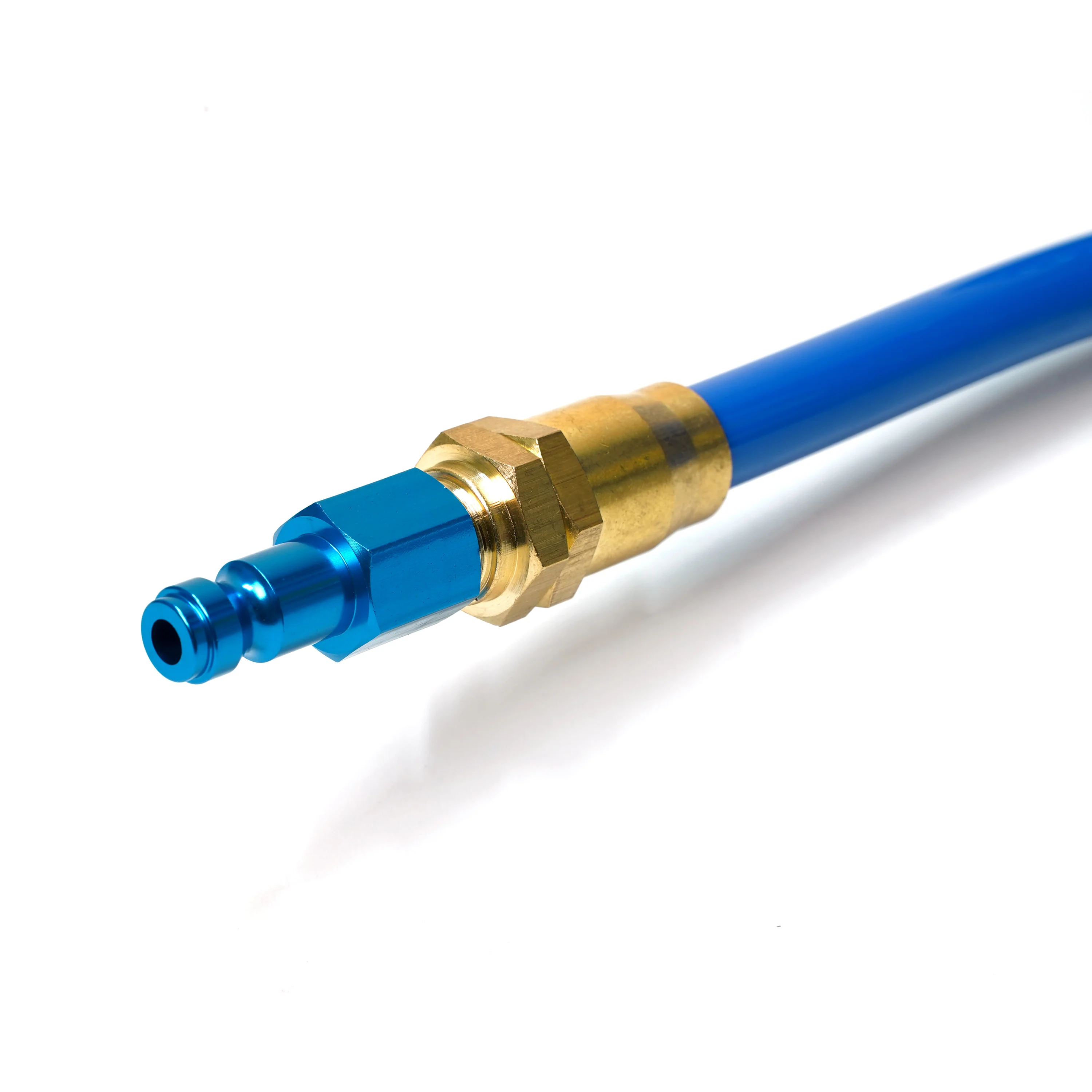 15-Foot Coiled 3/8-Inch ID Air Hose with Adapter and Reusable 1/4-Inch NPT Brass Fittings - Image 5