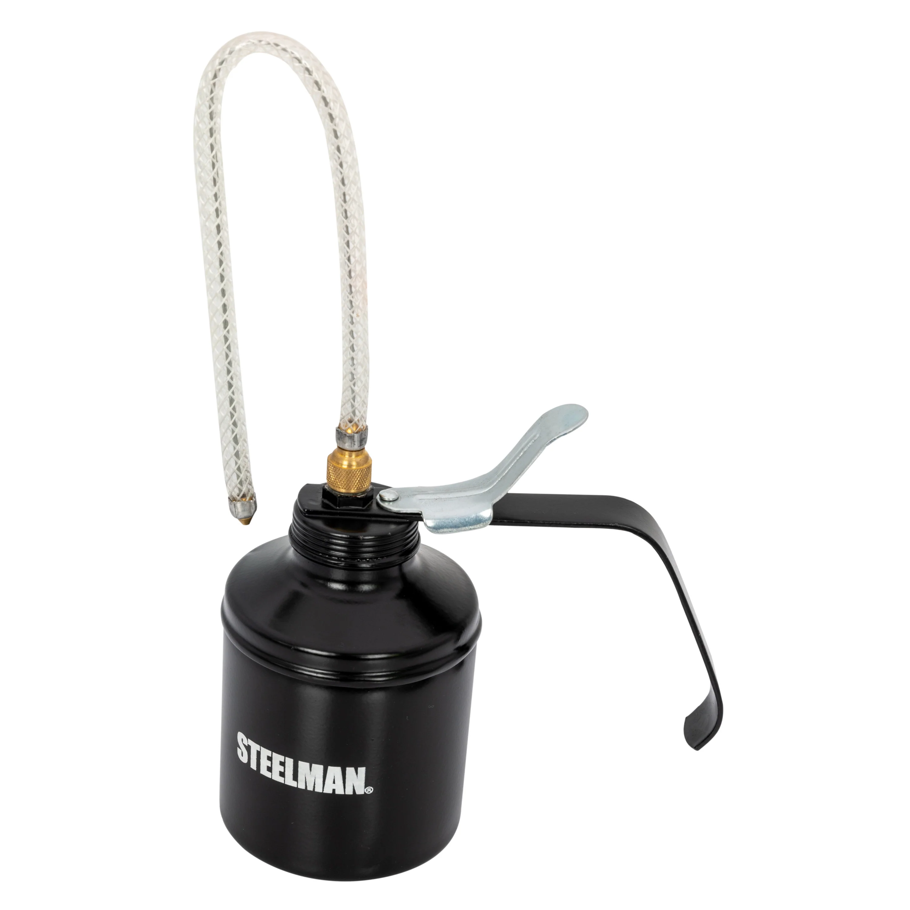 16-Ounce Thumb Lever Oiler Can with 12-Inch Flex Hose - Image 2