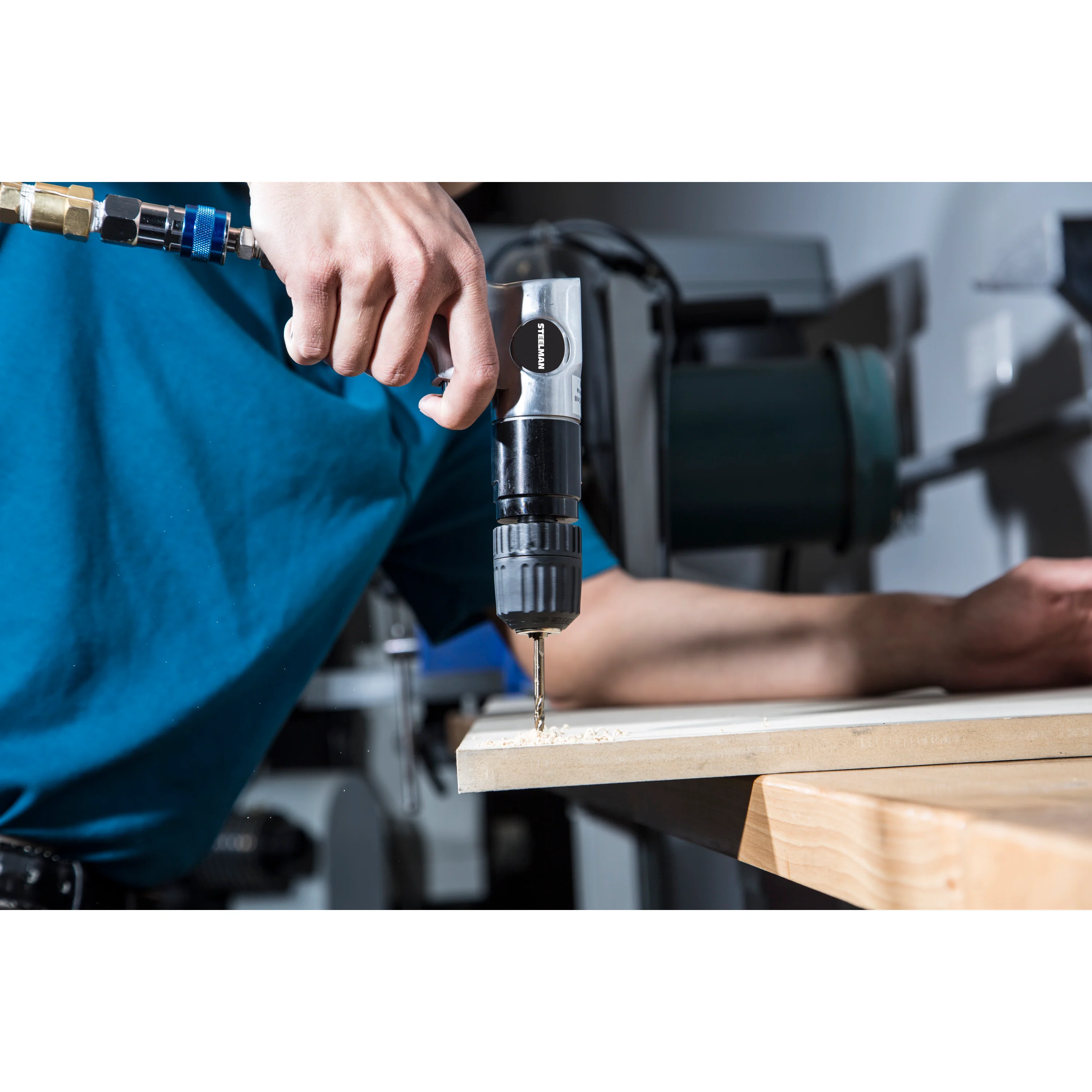 3/8-Inch Air Drill with Handle Exhaust - Image 7