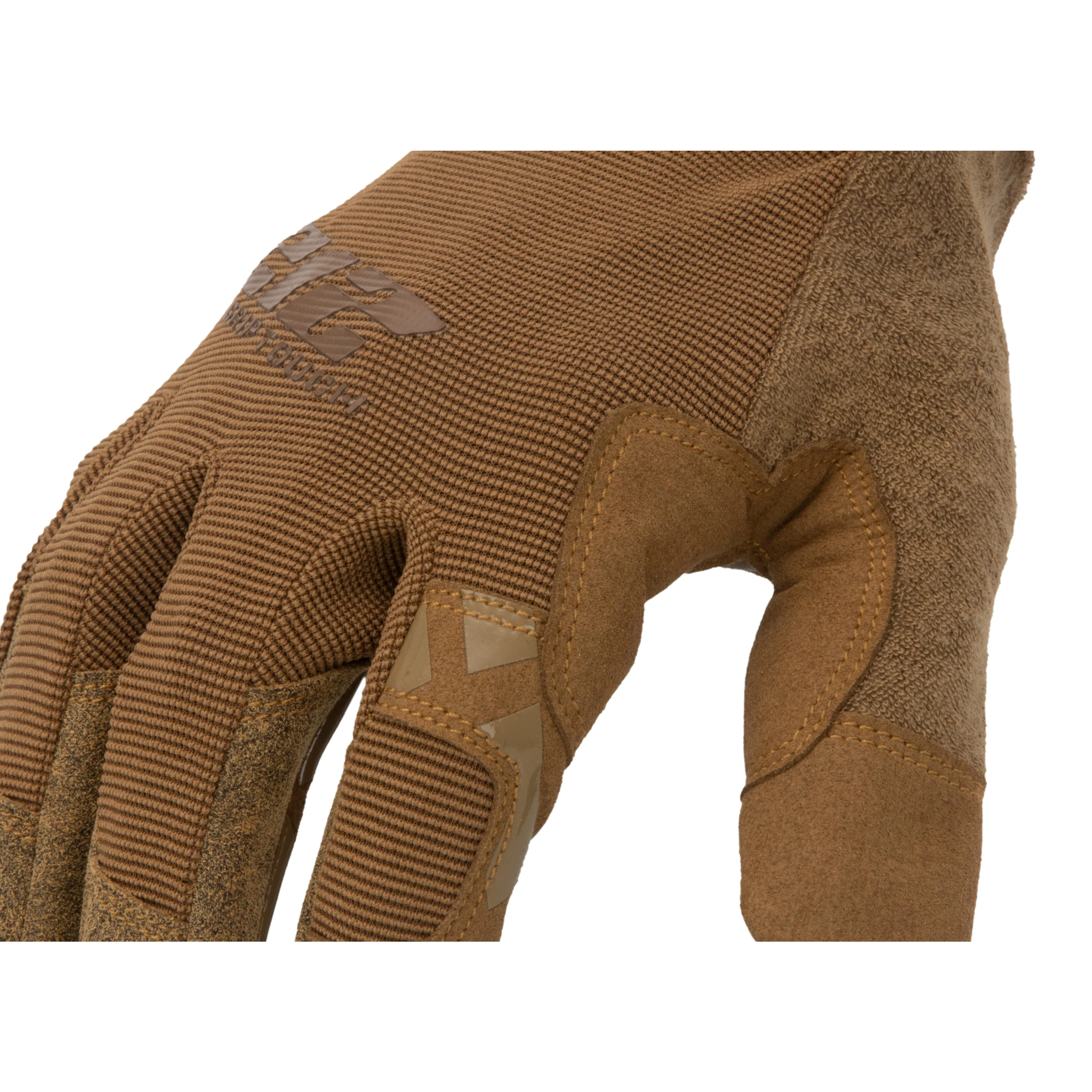 GSA Compliant Silicone Grip Touch-Screen Compatible Mechanic Gloves in Coyote - Image 6