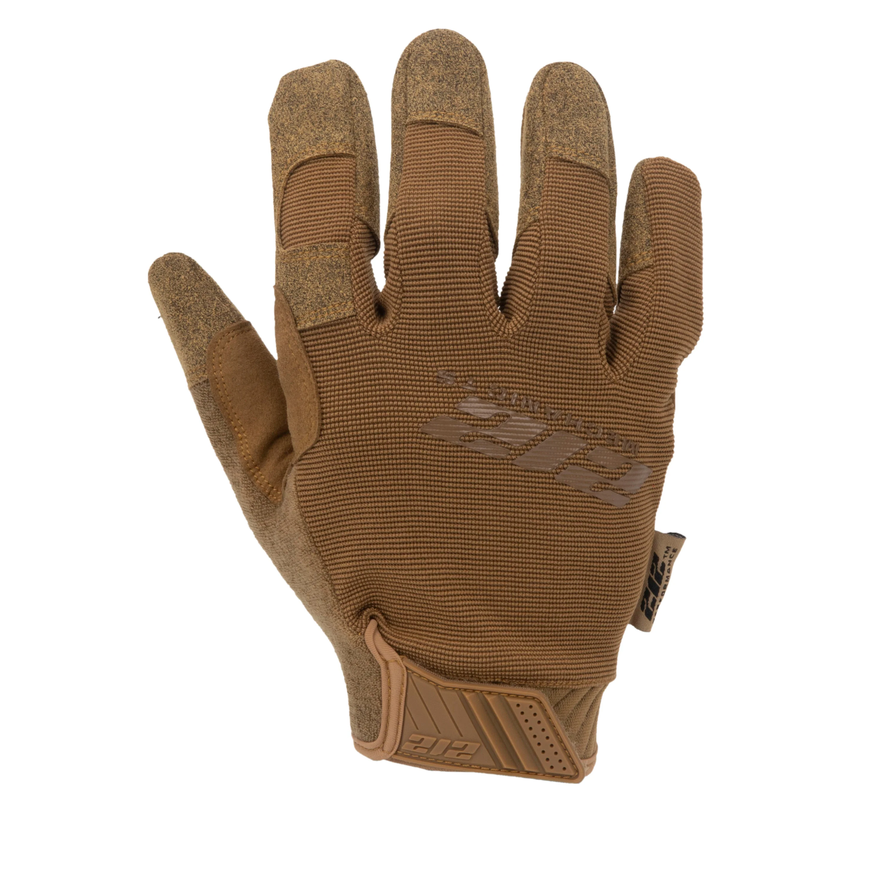 GSA Compliant Touchscreen Compatible Mechanic Gloves in Coyote - Image 2