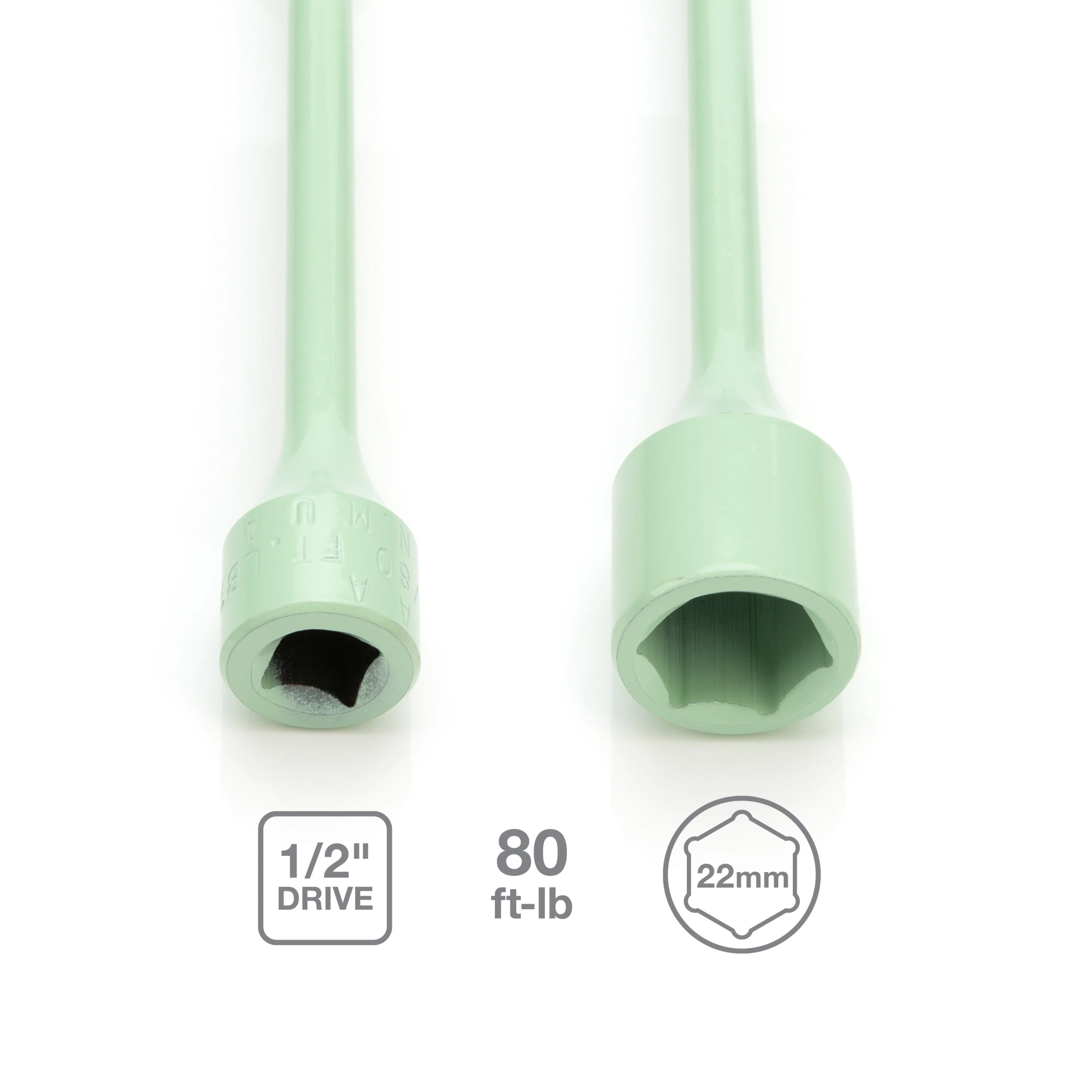 1/2-Inch Drive x 22mm 80 ft-lb Torque Stick, Lemon Green - Image 4