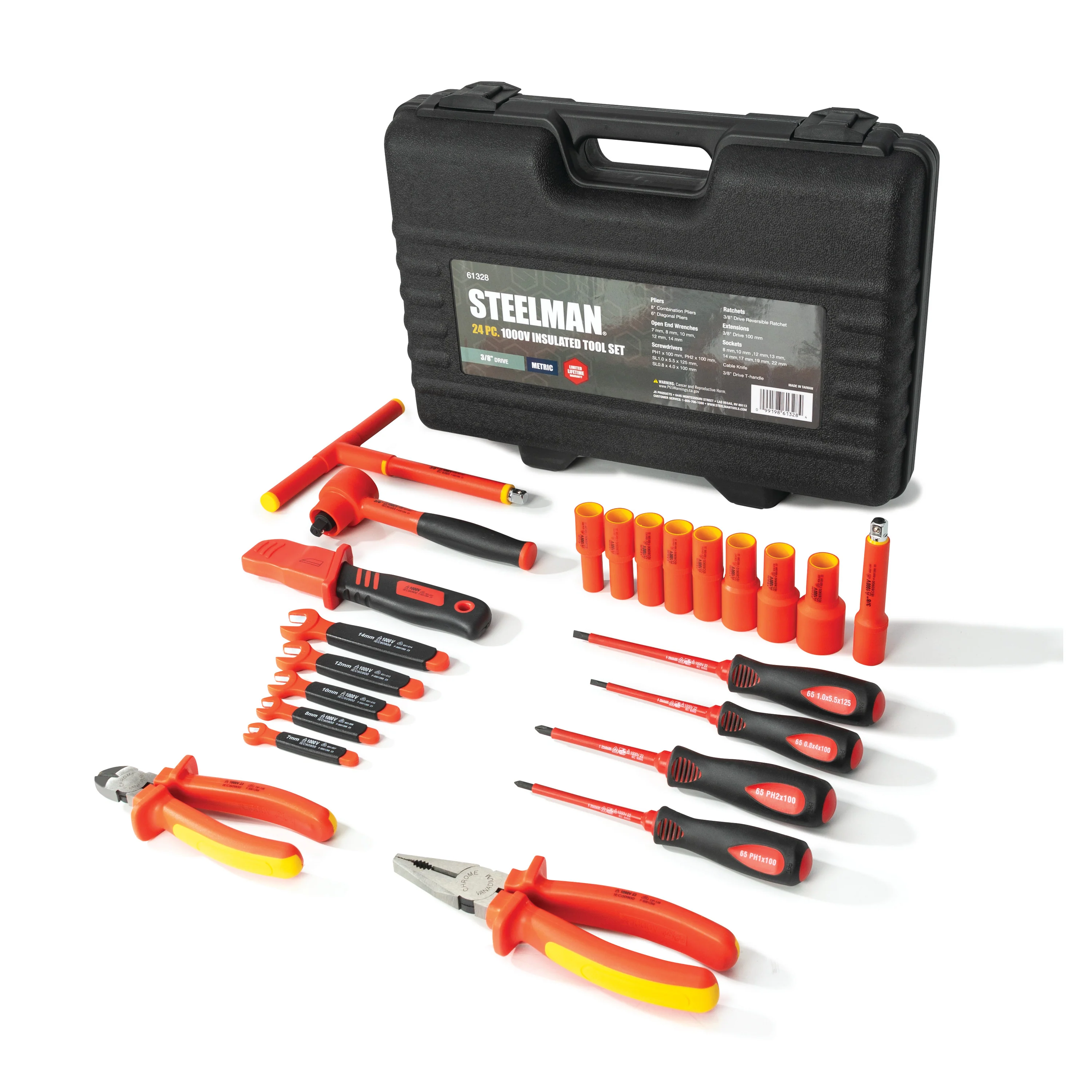 23-Piece Metric 1000V VDE Certified Insulated Electrical Tool Set - Image 2