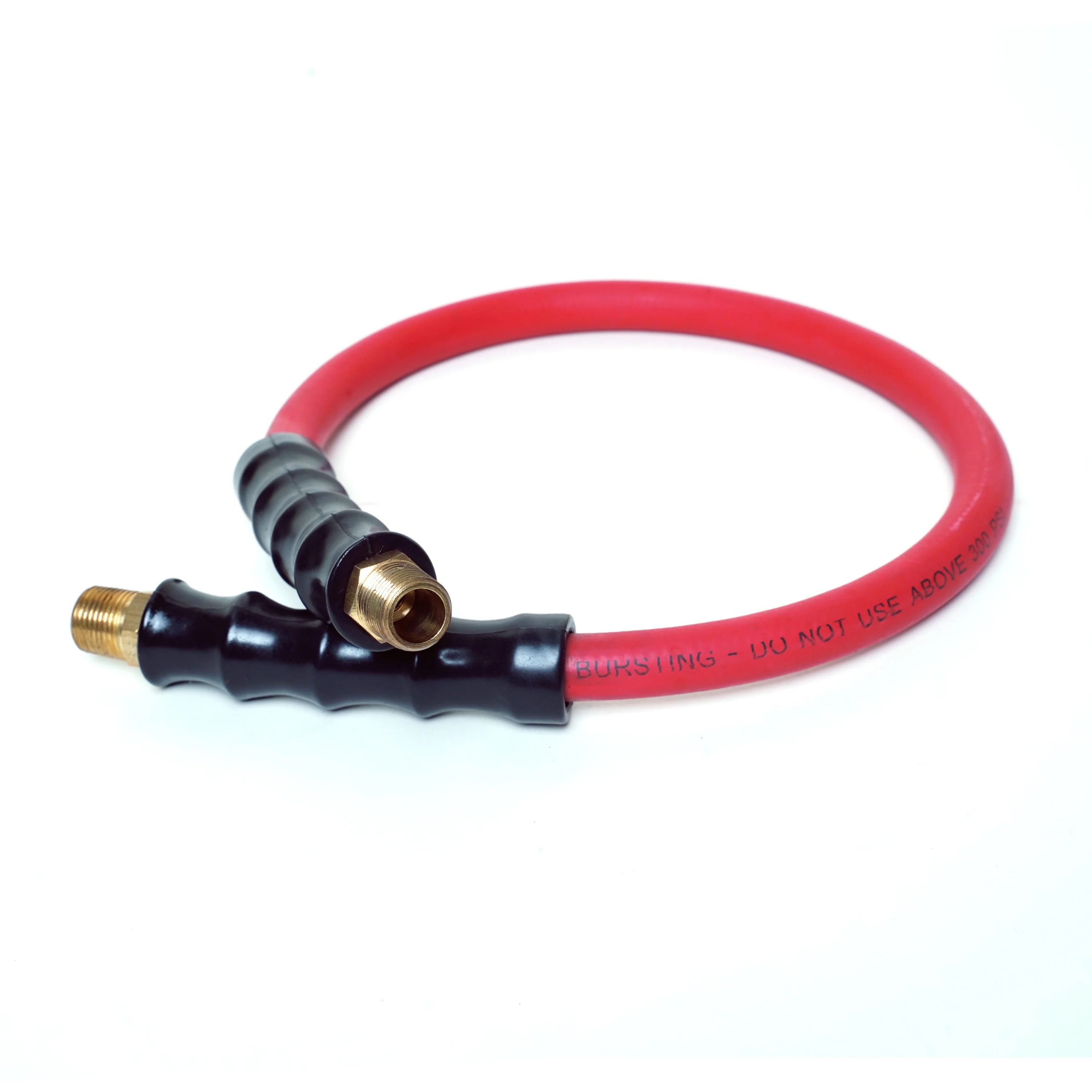 24-Inch Rubber Hose Reel Connection Hose with 3/8-Inch NPT Brass Fittings - Image 4