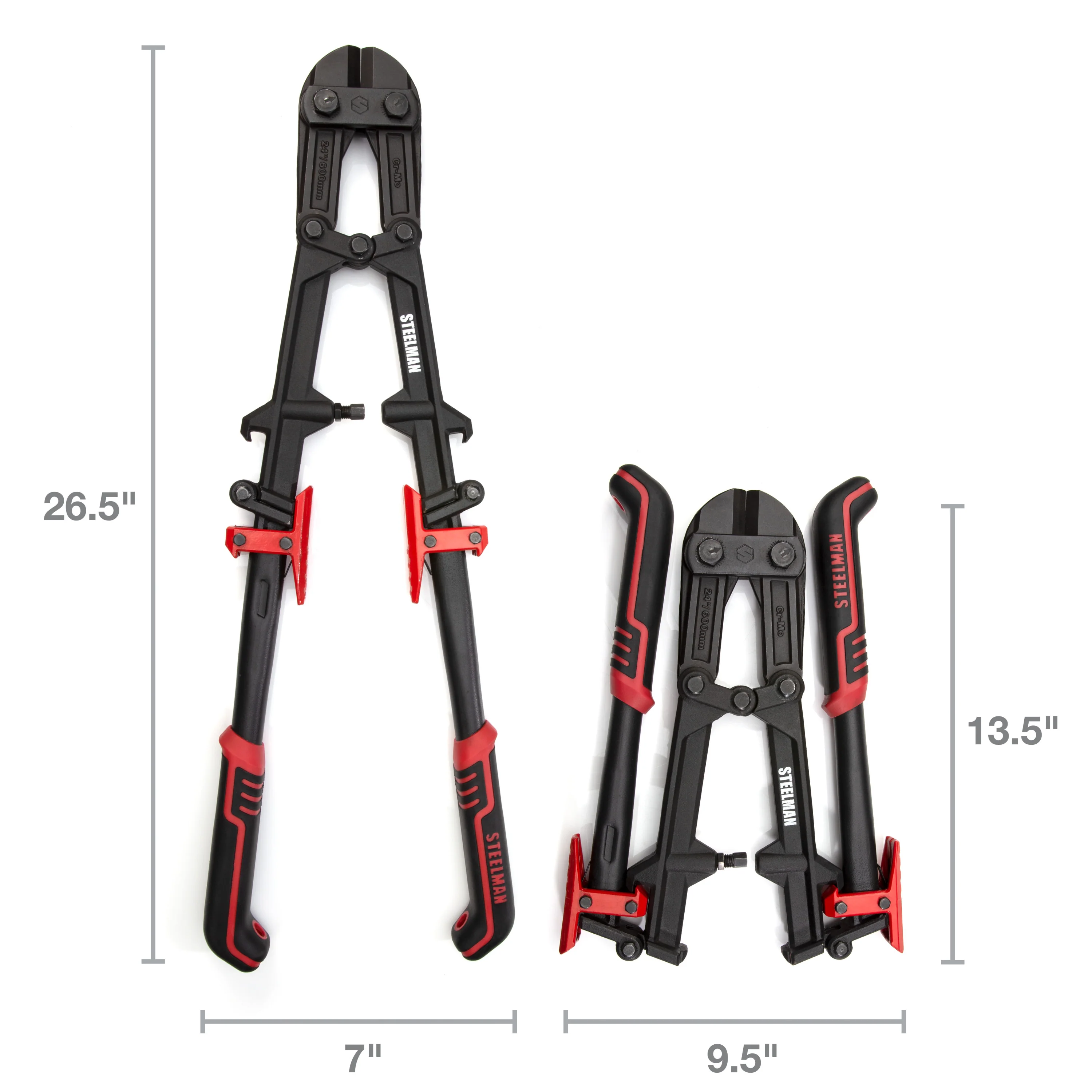 24-Inch Folding Bolt Cutter with Ergonomic Handles - Image 7
