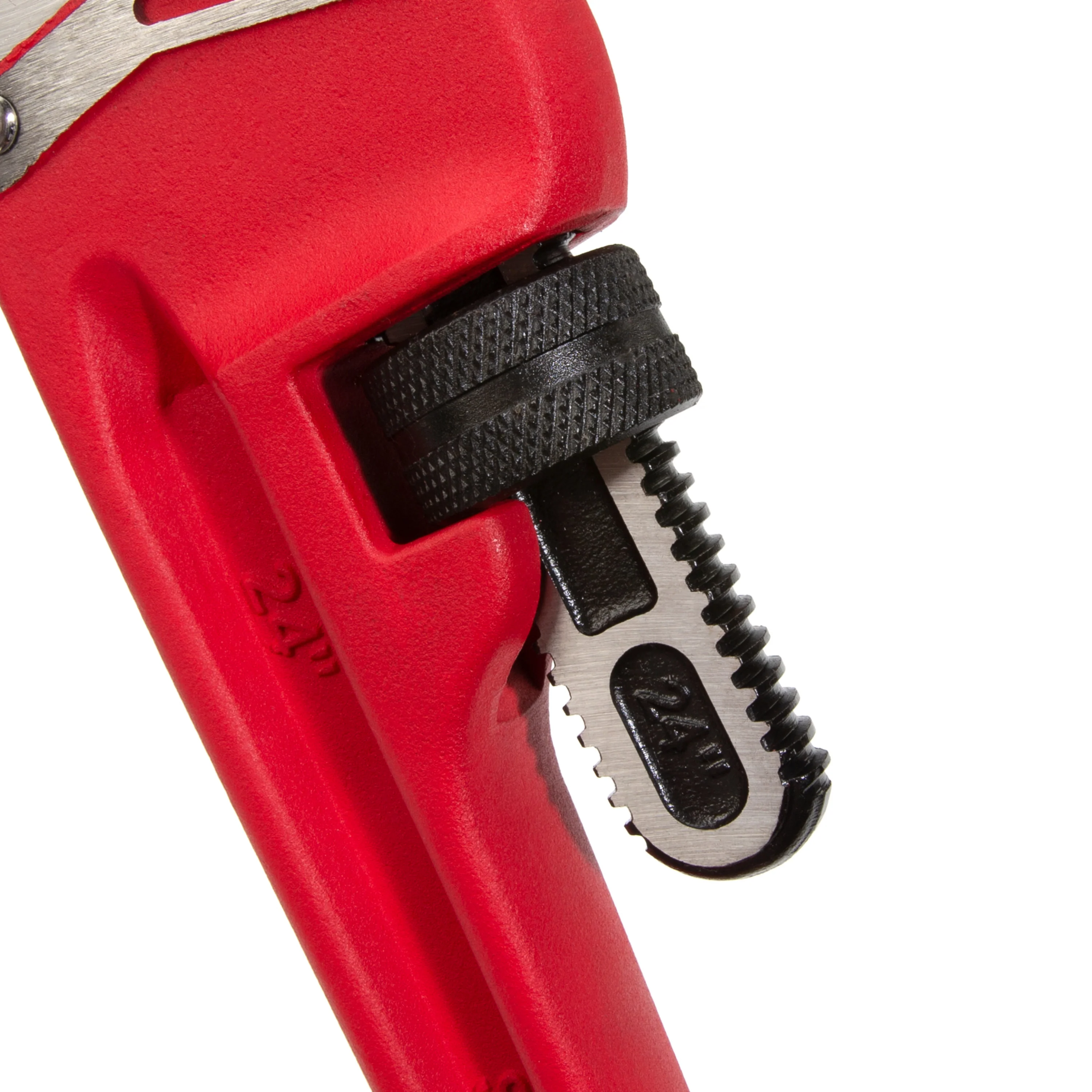 24-Inch Heavy-Duty Cast Iron Straight Handle Pipe Wrench - Image 4