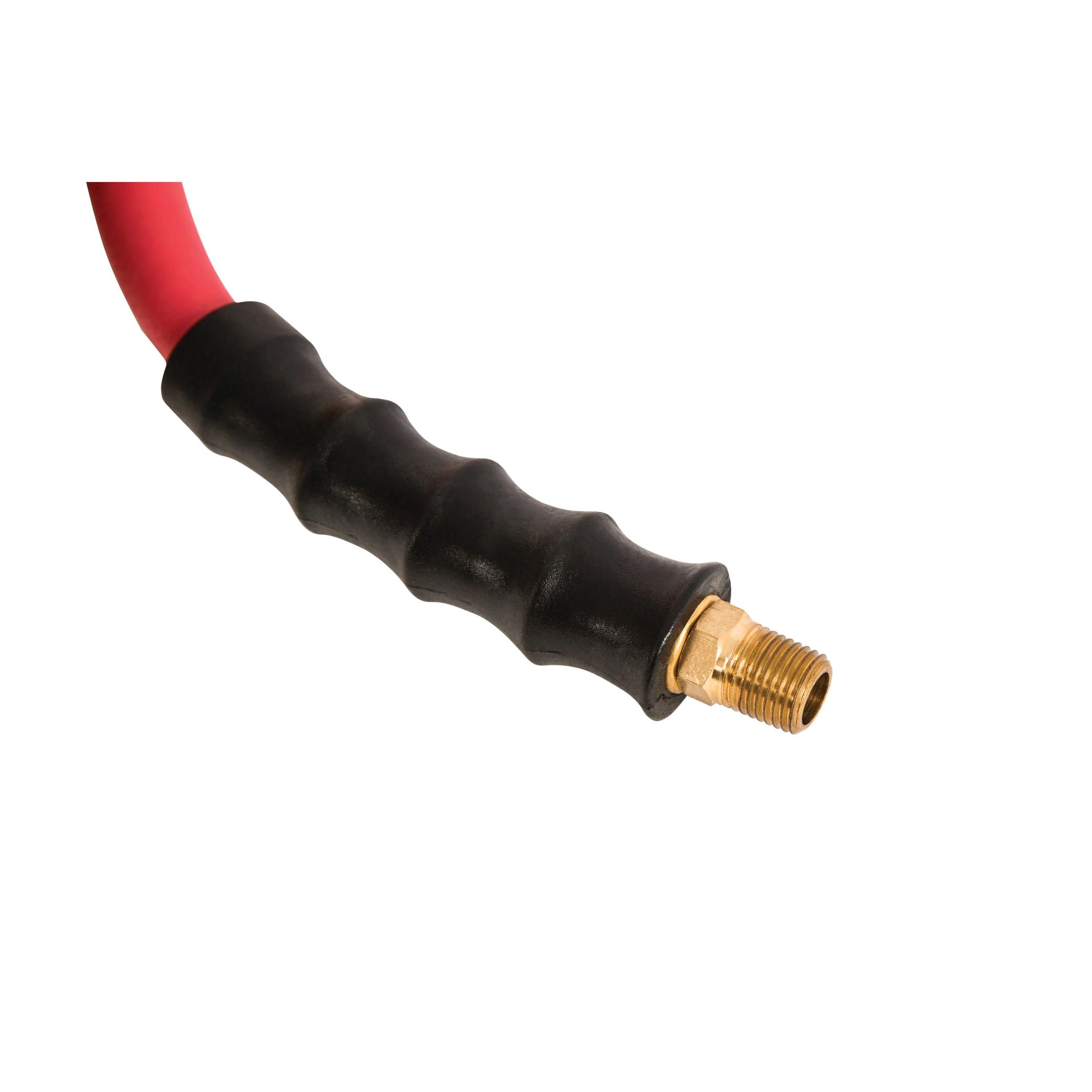 25-Foot x 3/8-Inch ID Rubber Air Hose with 1/4-Inch NPT Brass Fittings - Image 3