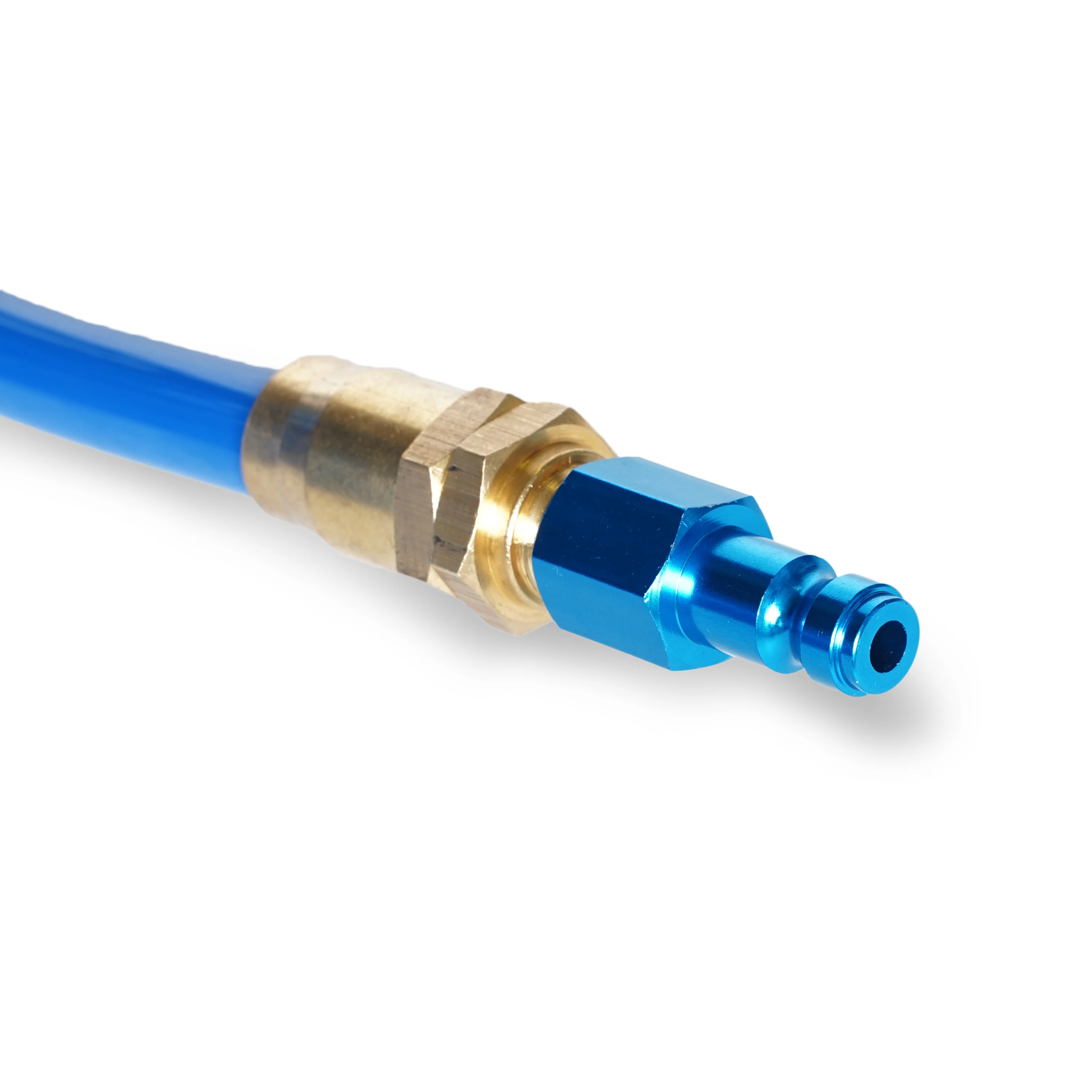 25-Foot Coiled 3/8-Inch ID Air Hose with Reusable 1/4-Inch NPT Brass and Quick Connect Fittings - Image 6