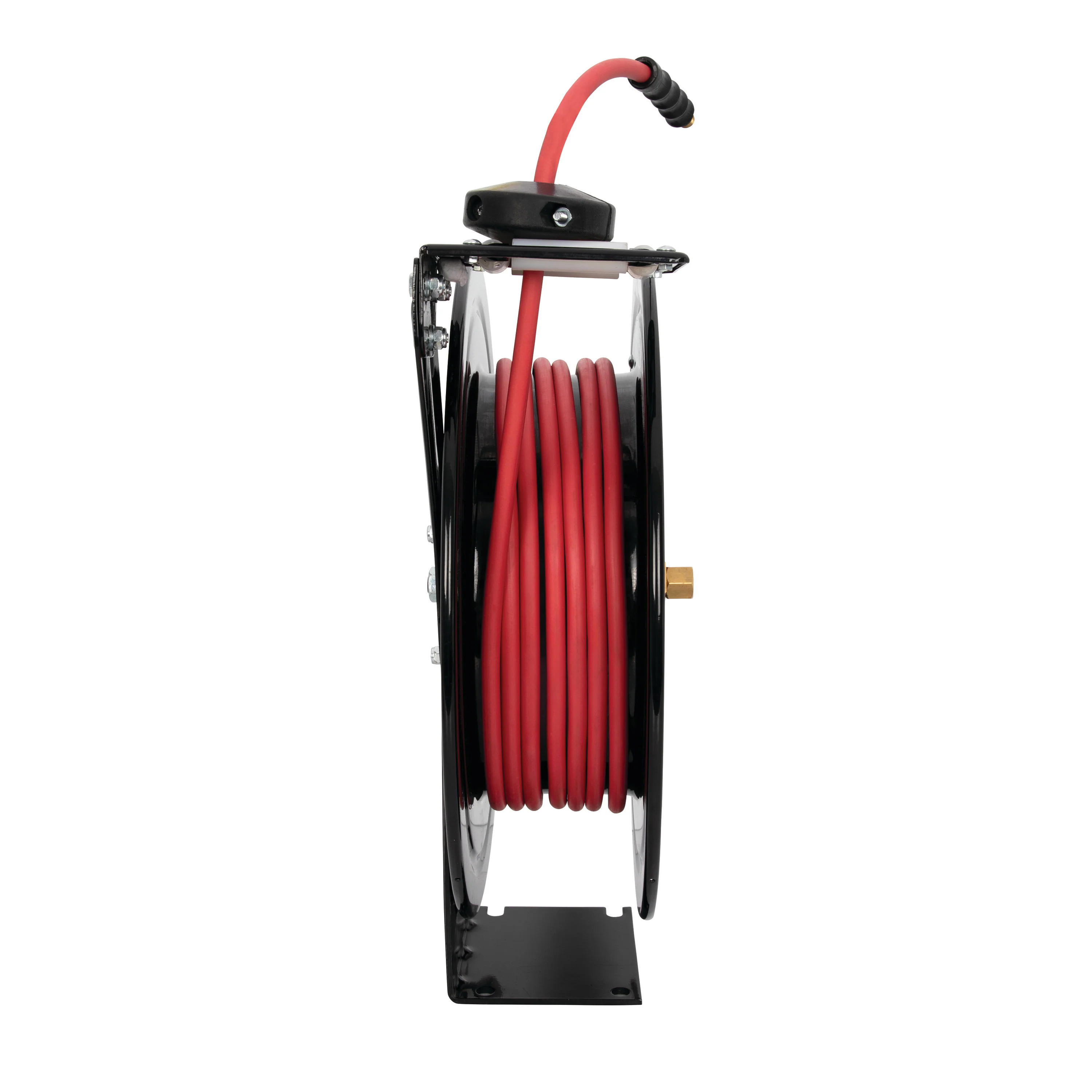 25-Foot Long 1/4-Inch Inner Diameter Air Hose with Spring Retractable Hose Reel with 1/4-Inch NPT Fittings - Image 4