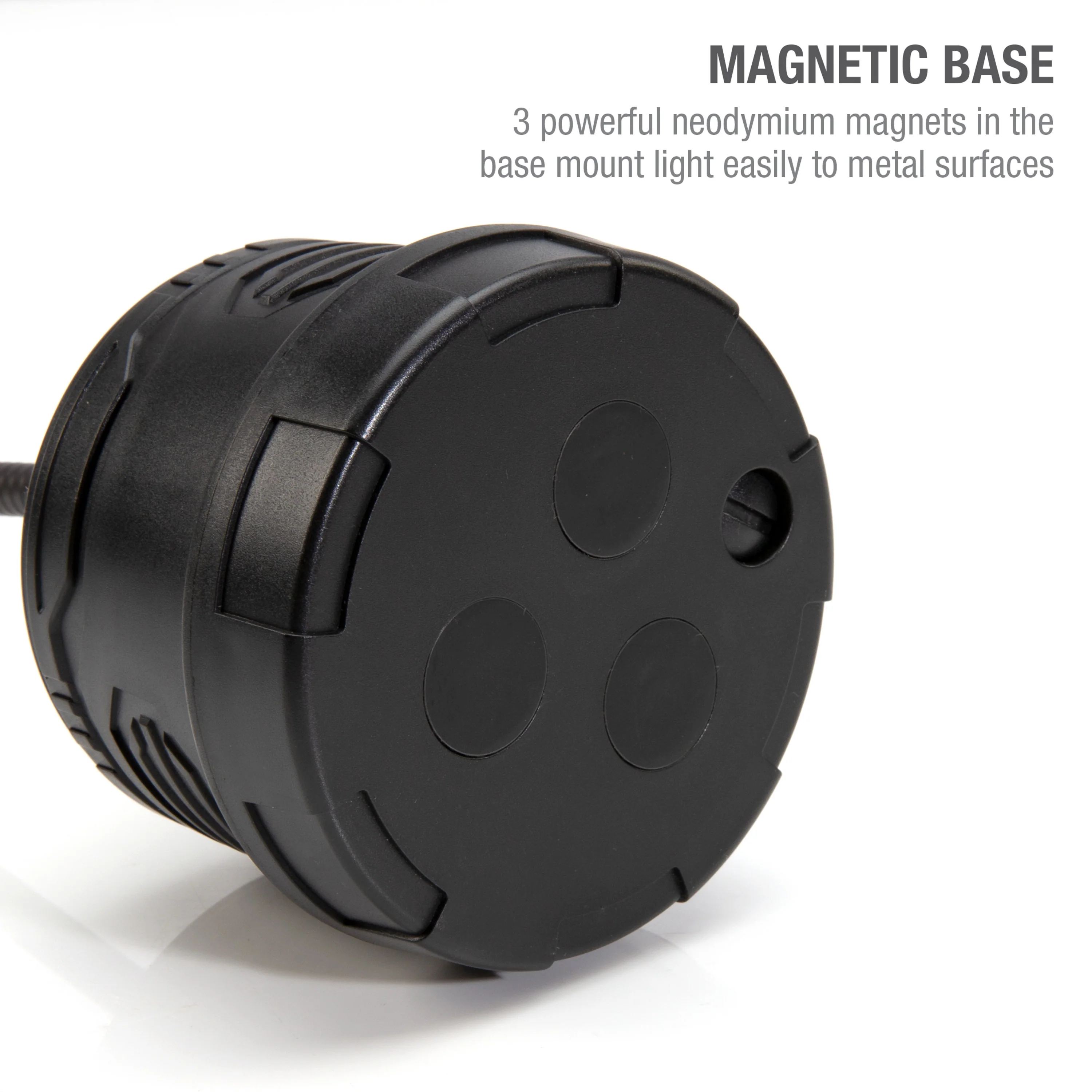 Rechargeable 280-Lumen Slim Bar LED Tire Jim Light with 32-Inch Gooseneck and Magnetic Base - Image 4