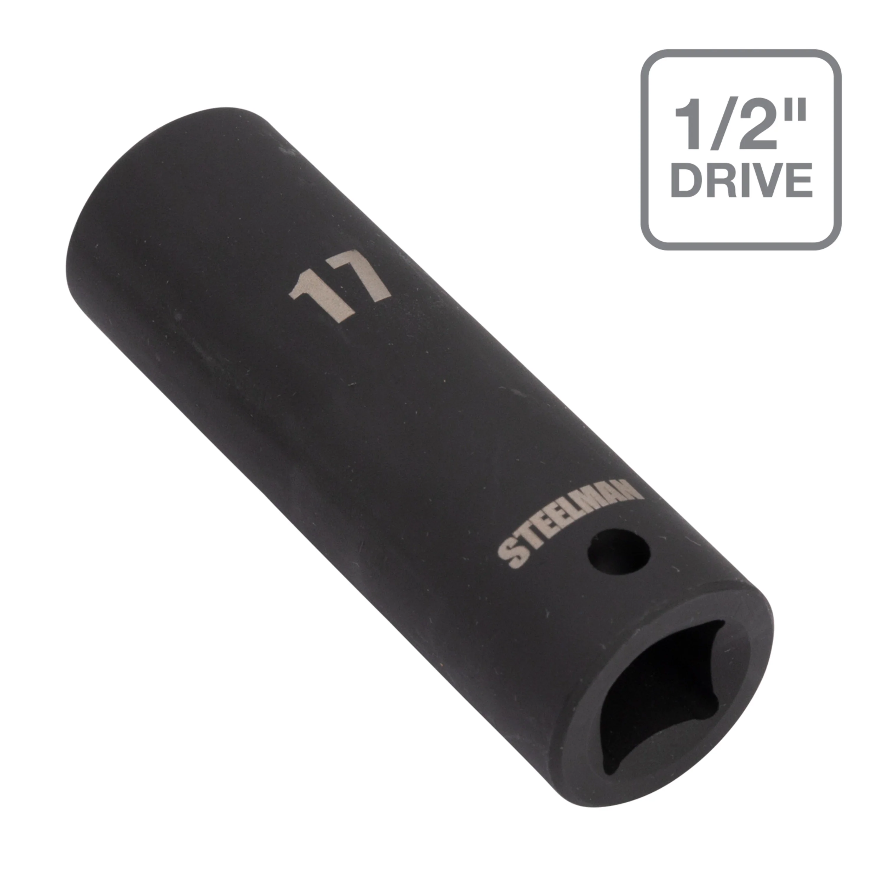 29-Piece 1/2-Inch Drive 6-Point Deep Impact Socket Set, Black - Image 5