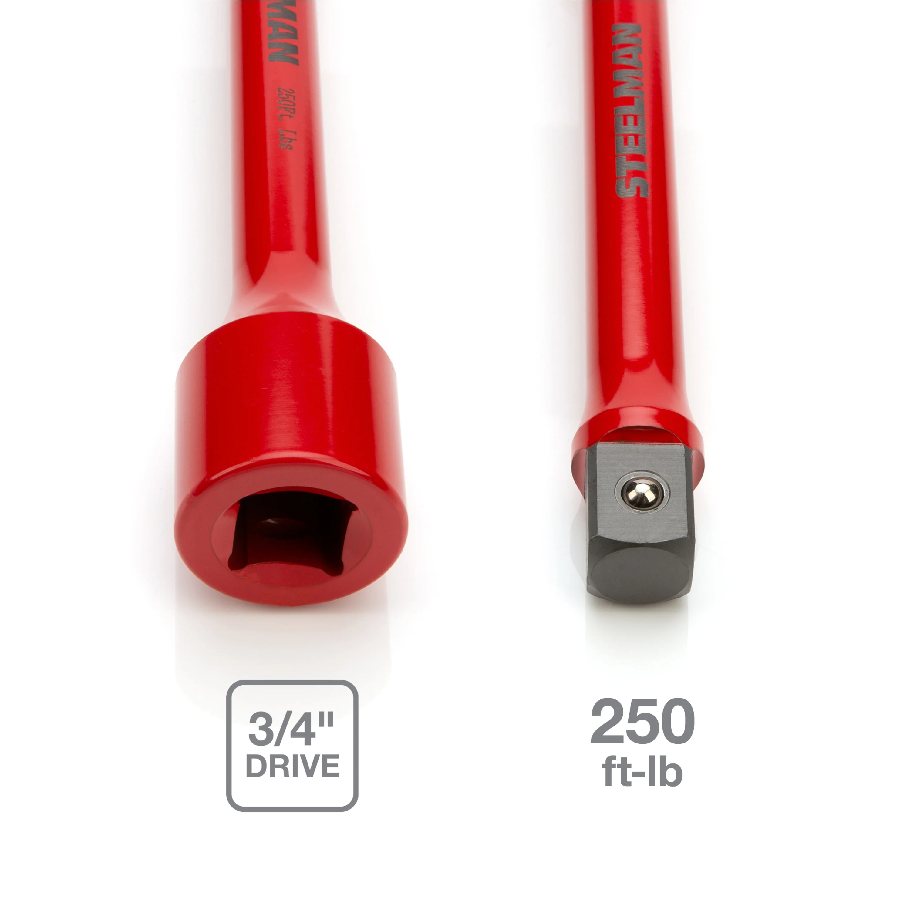 3/4-Inch Drive Red 250 ft-lb Torque Extension - Image 4