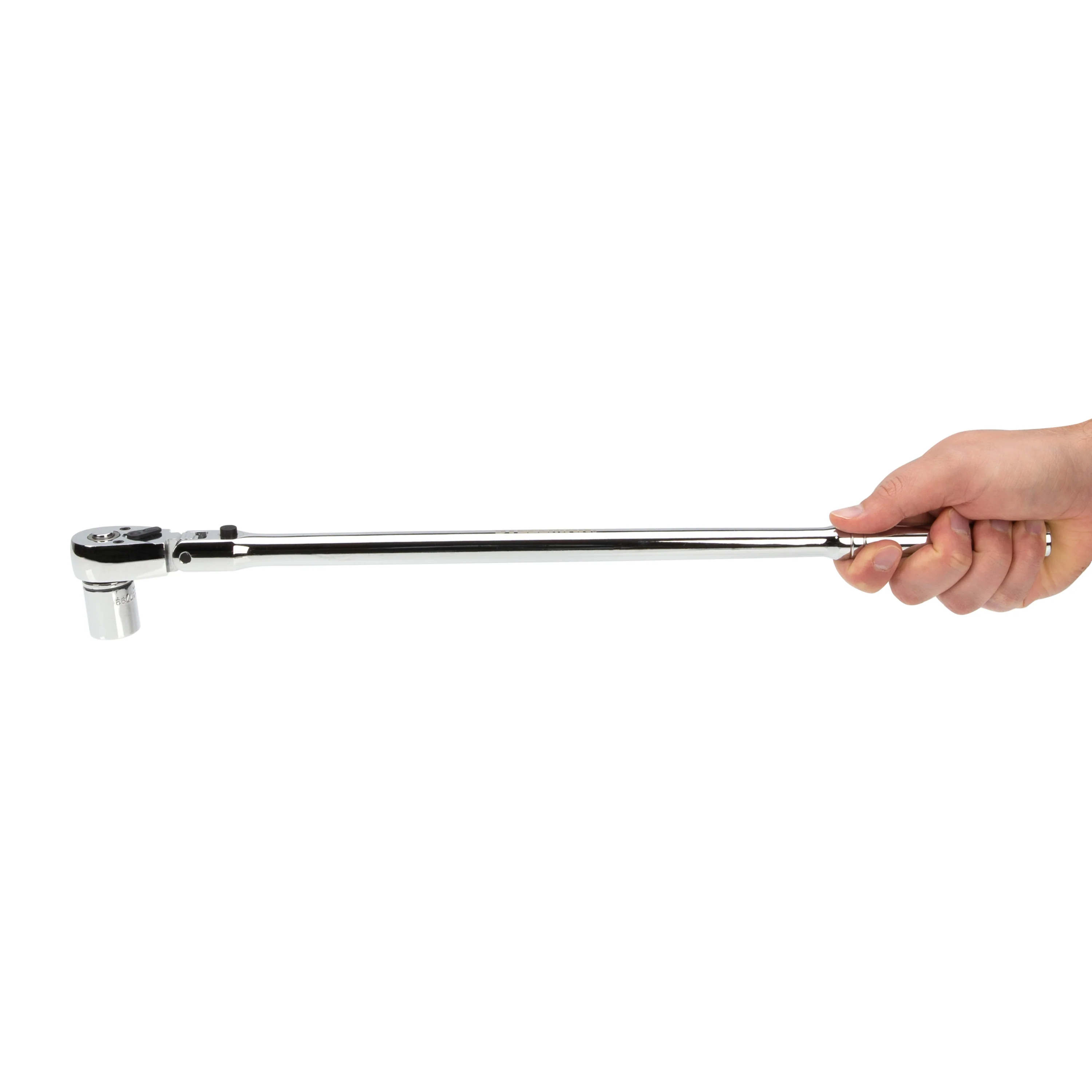 3/8-Inch Drive 72-Tooth 180-Degree Flex-Head Reversible Quick-Release Ratchet with 18-Inch Long Full Polish Handle - Image 8
