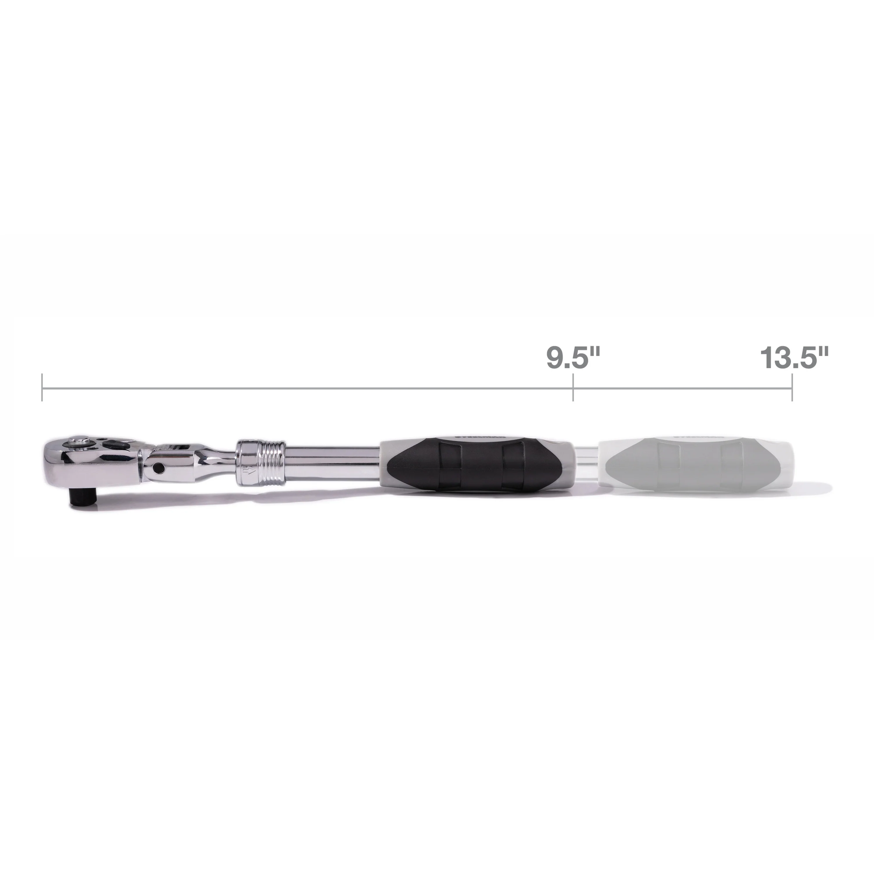 3/8-Inch Drive 72-Tooth Extendable Flex-Head Ratchet (9.5 - 13.5-Inch Length) - Image 7