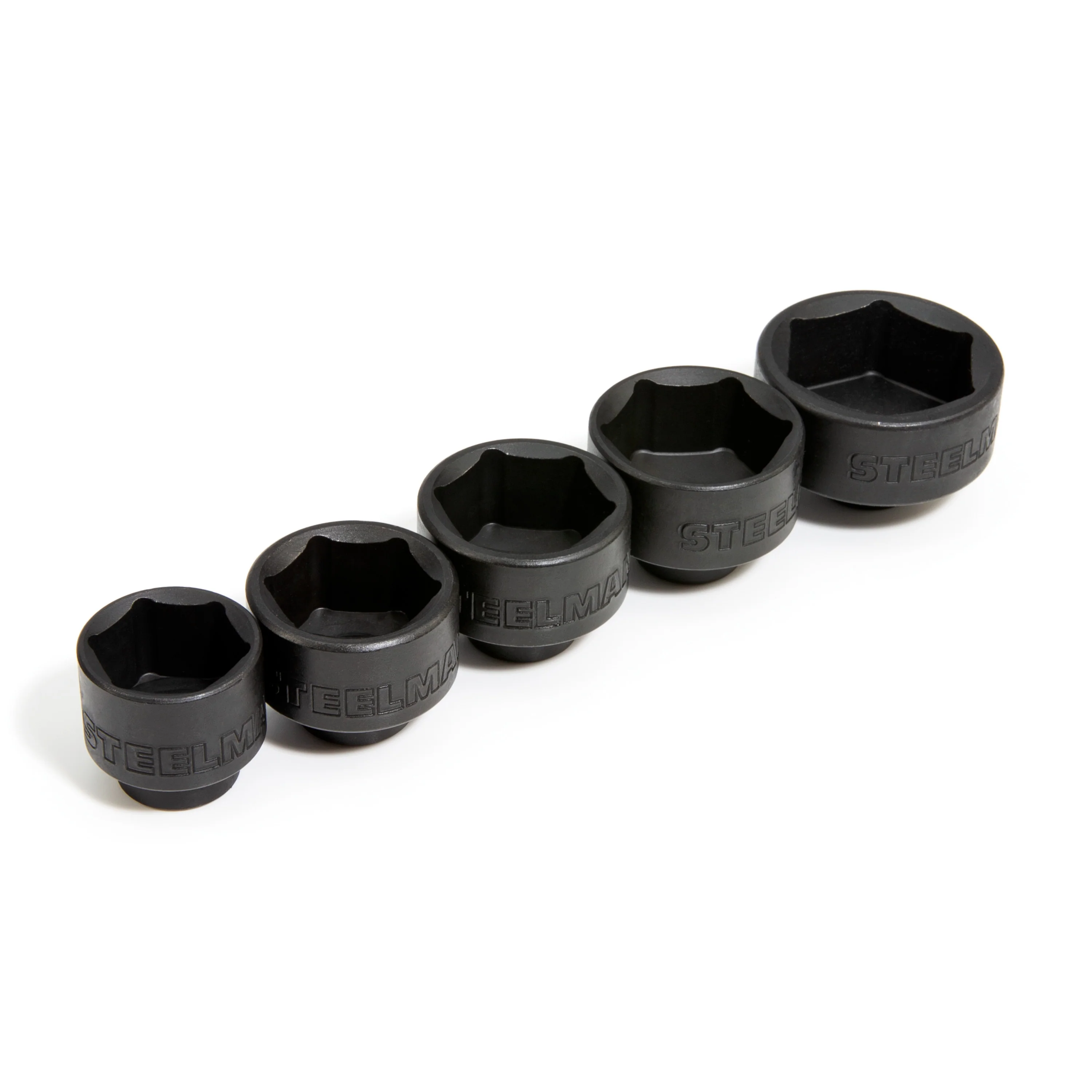 5-Piece 3/8-Inch Drive Low Profile Oil Filter Socket Set - Image 2