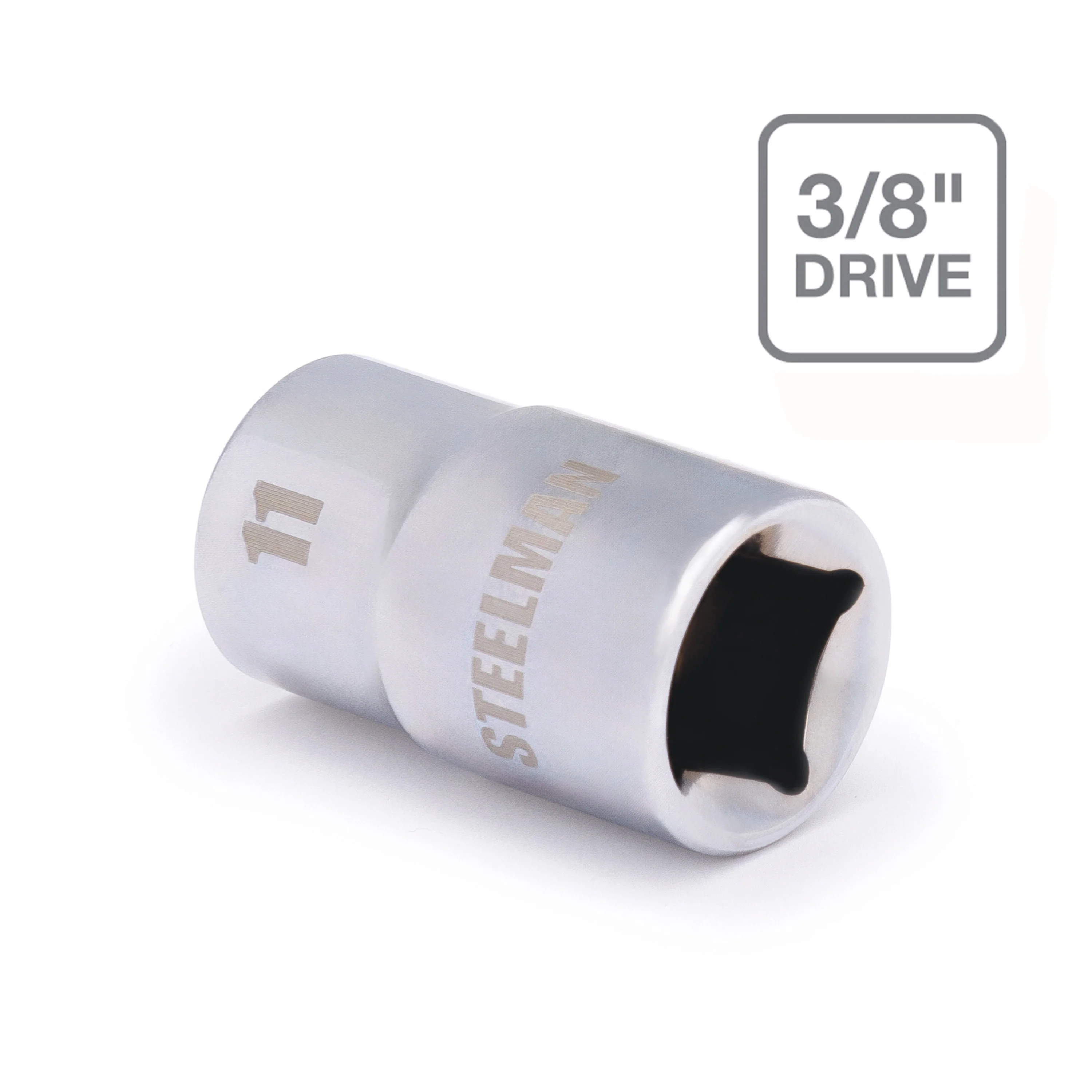 3/8-Inch Drive x 11mm Shallow 6-Point Socket - Image 4