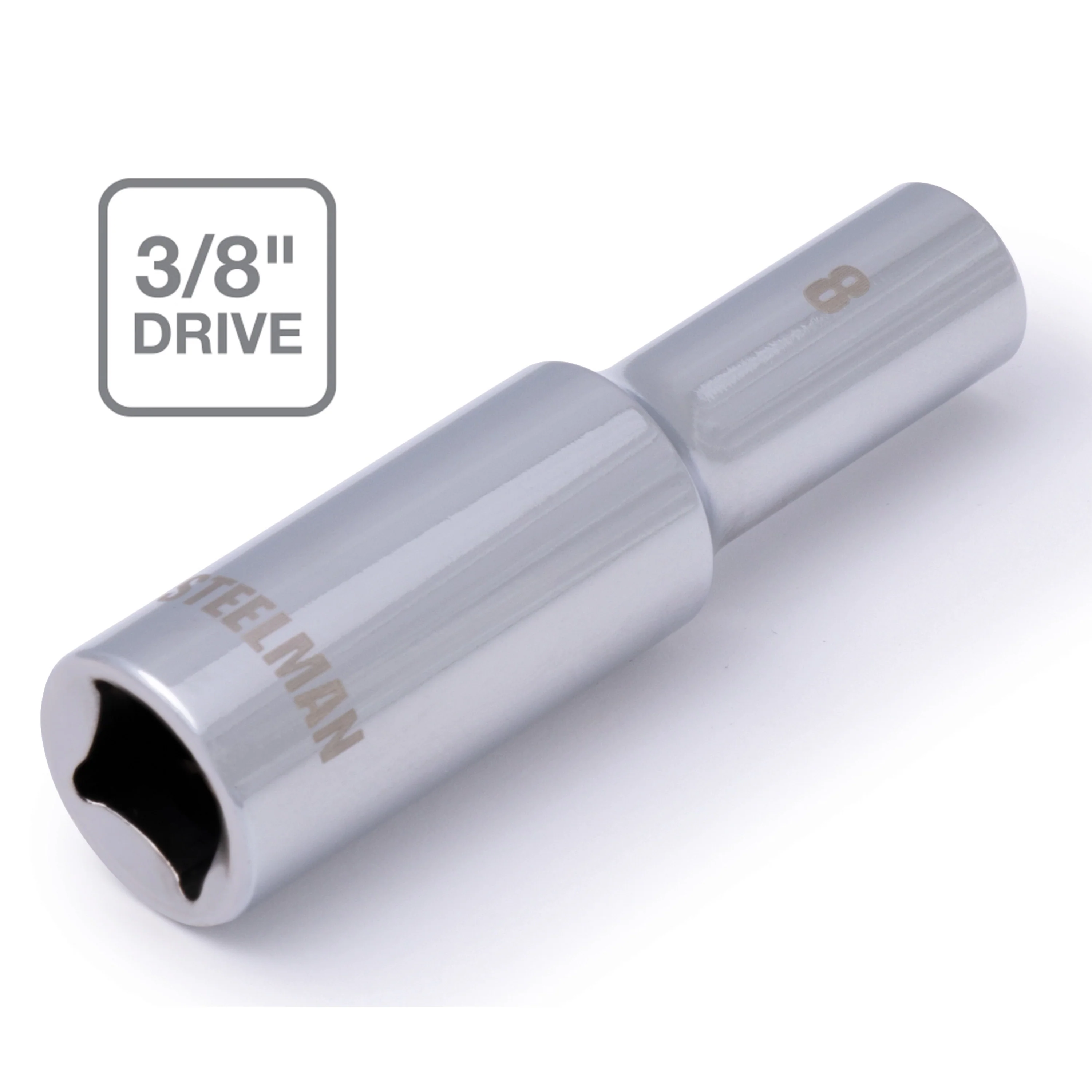 3/8-Inch Drive x 8mm Deep Well 6-Point Socket - Image 4