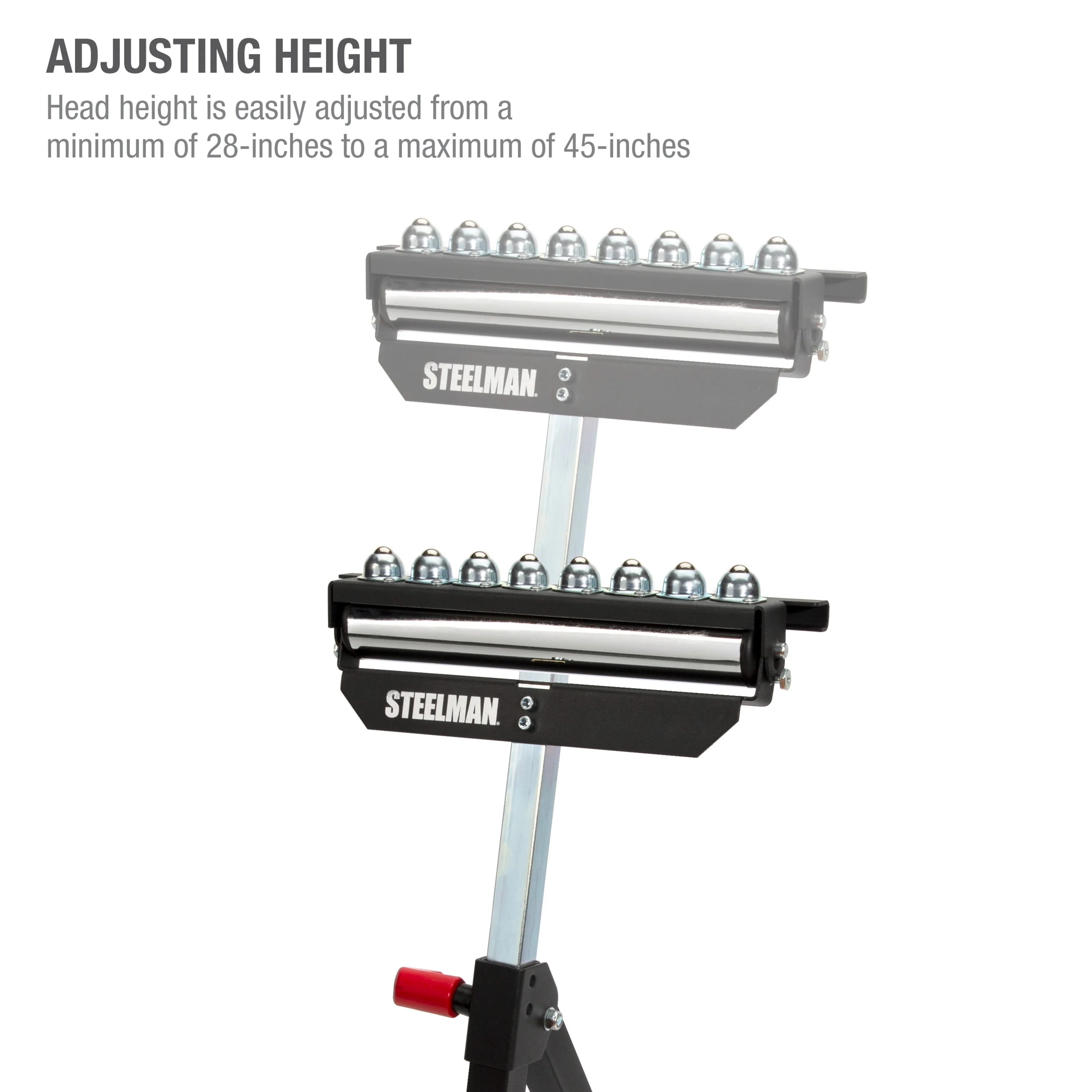 3-In-1 Height Adjustable Material Support Roller Stand - Image 5