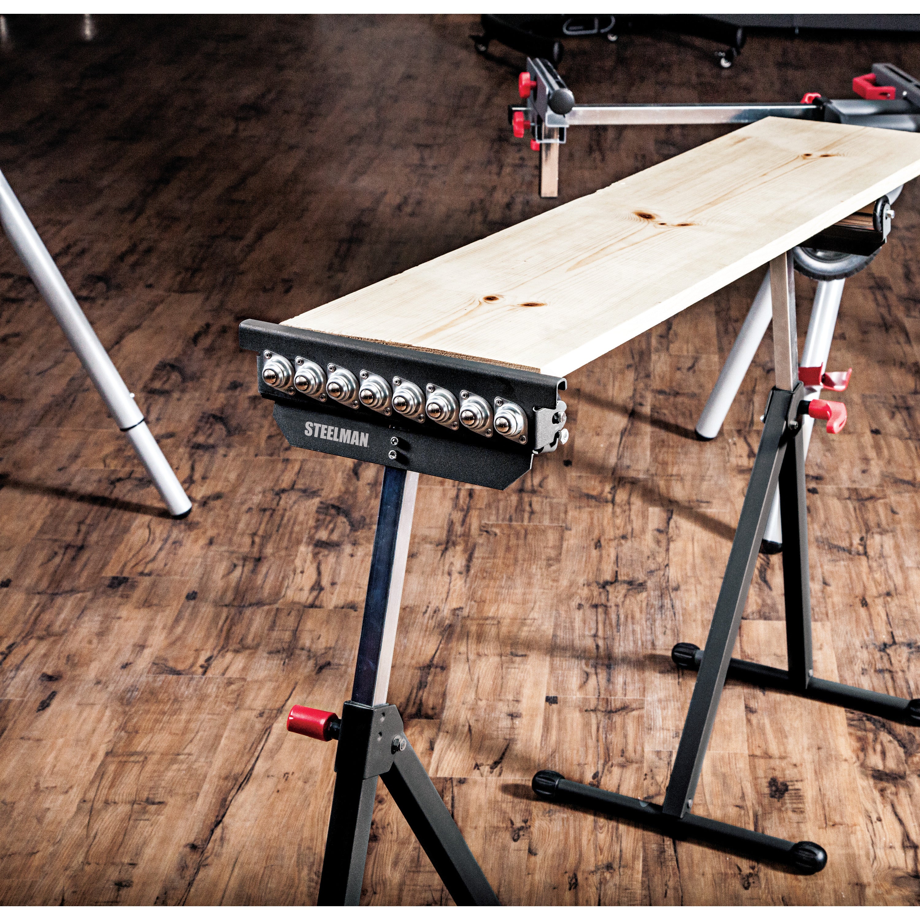 3-In-1 Height Adjustable Material Support Roller Stand - Image 9