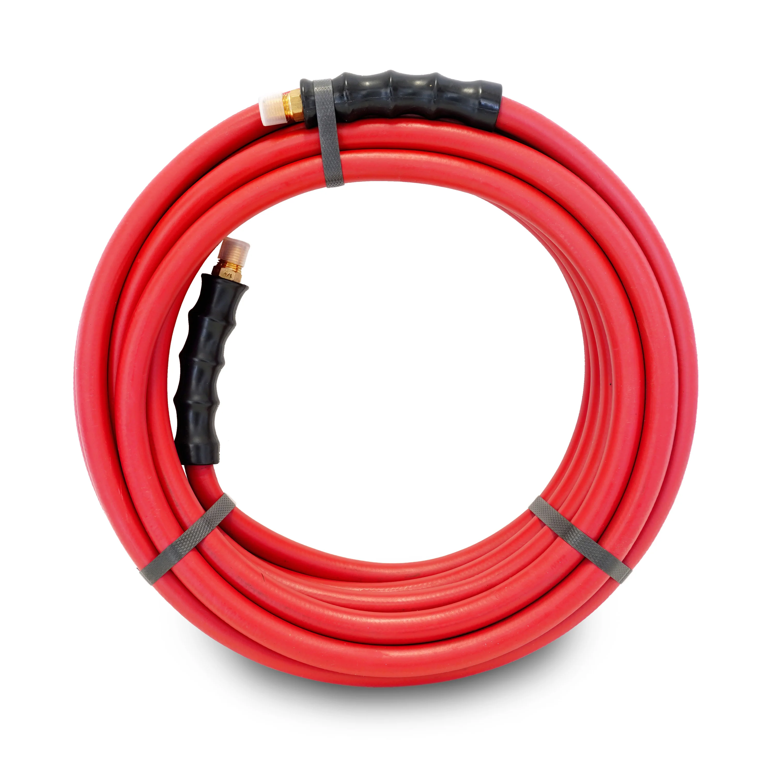 30-Foot x 3/8-Inch Rubber Air Hose with 1/4-inch Male NPT Brass Fittings - Image 4