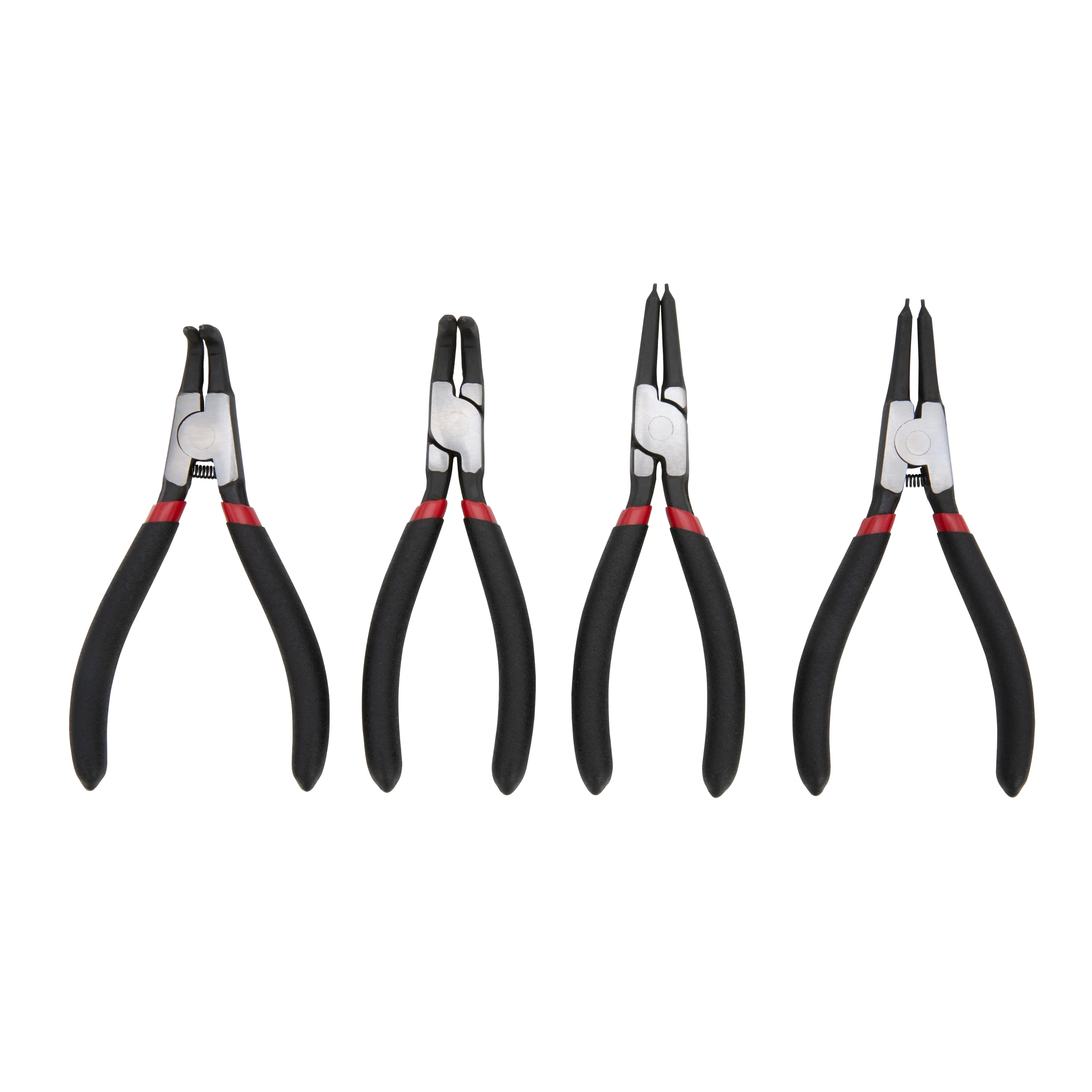 4-Piece 5-Inch Long Straight and 90-Degree Offset Internal and External Snap-Ring Pliers Set - Image 2