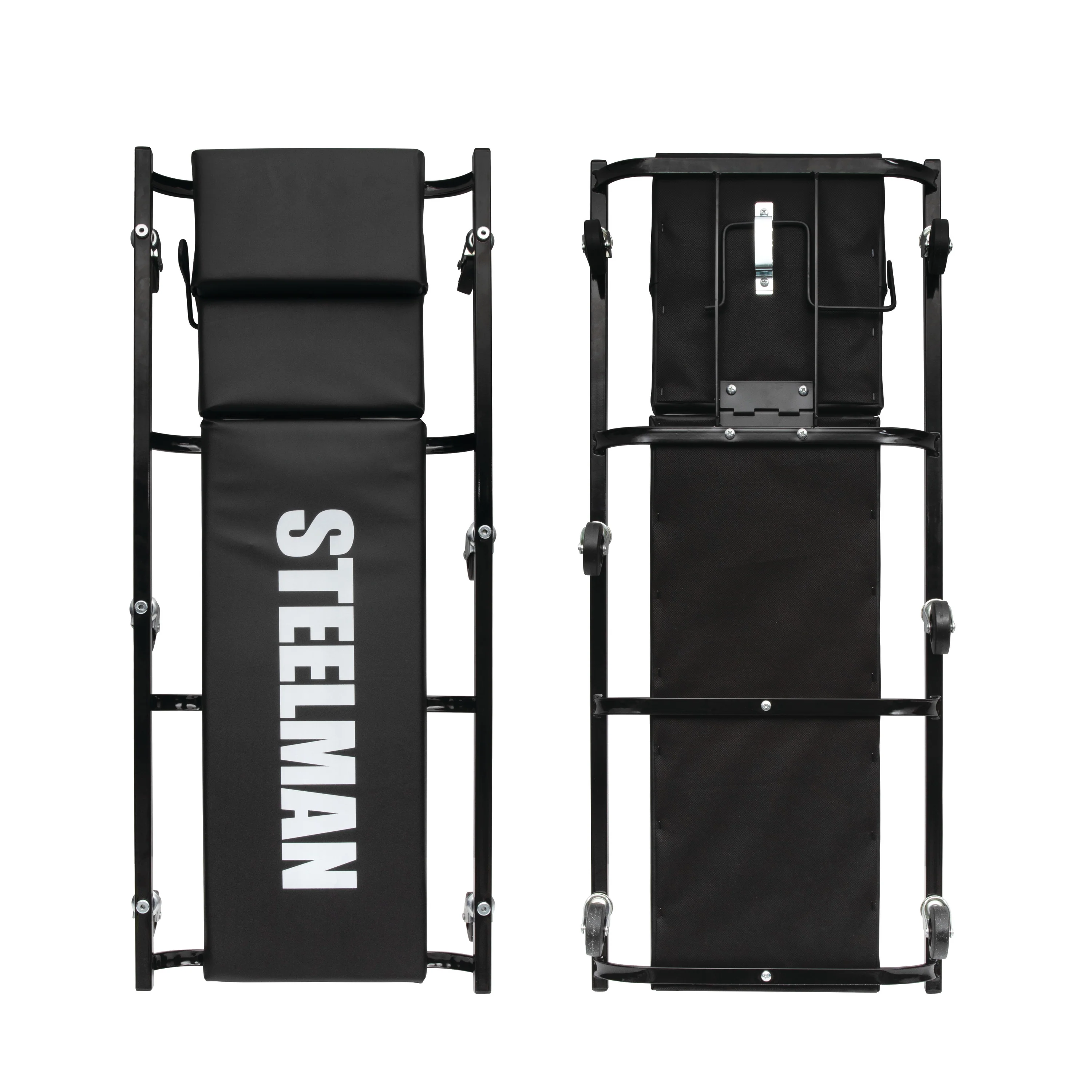 Heavy-Duty Low Profile 16.75-Inch Wide x 40-Inch Long Rolling Creeper with Adjustable Headrest - Image 2