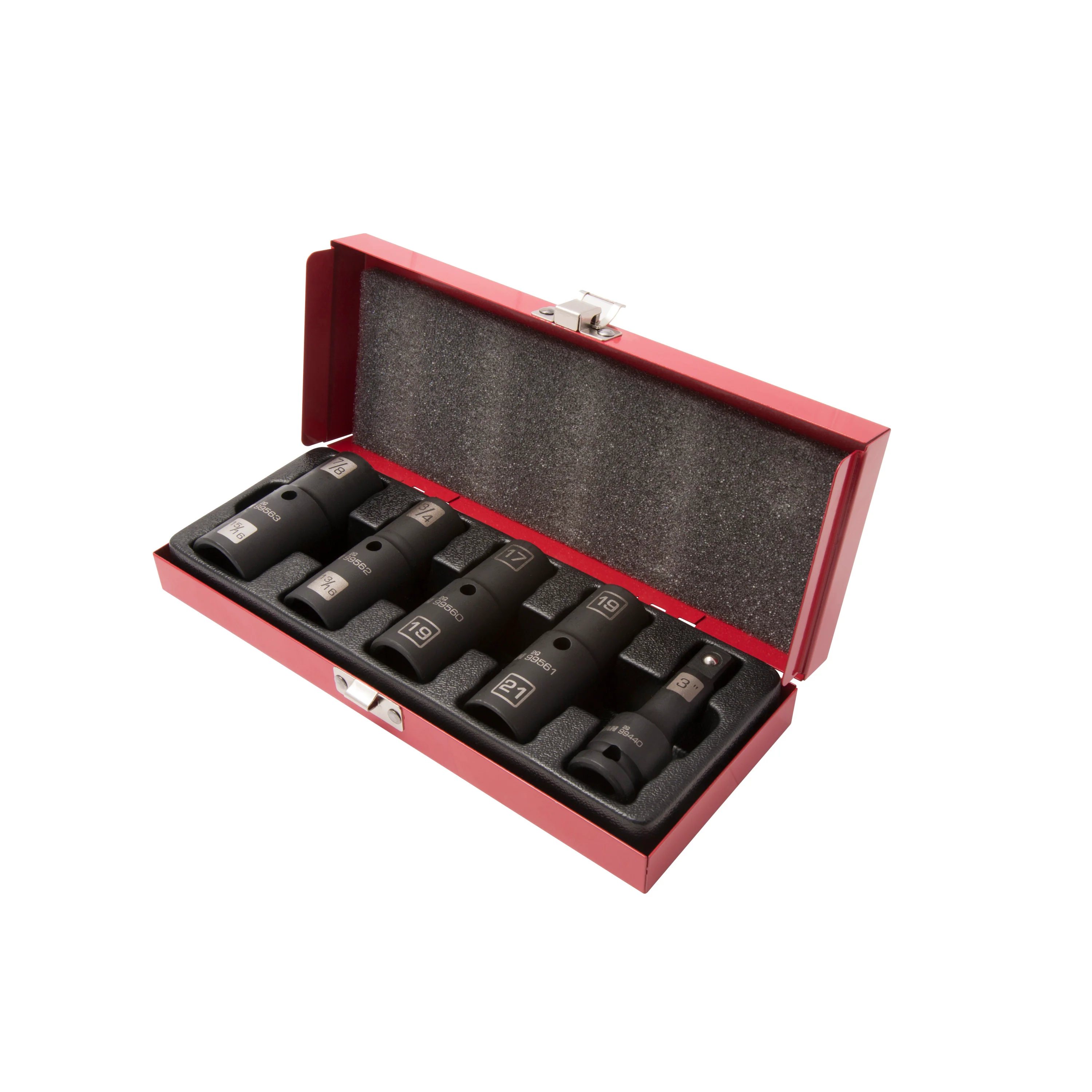5-Piece 1/2-Inch Drive 6-Point Impact Flip Socket Set - Image 5