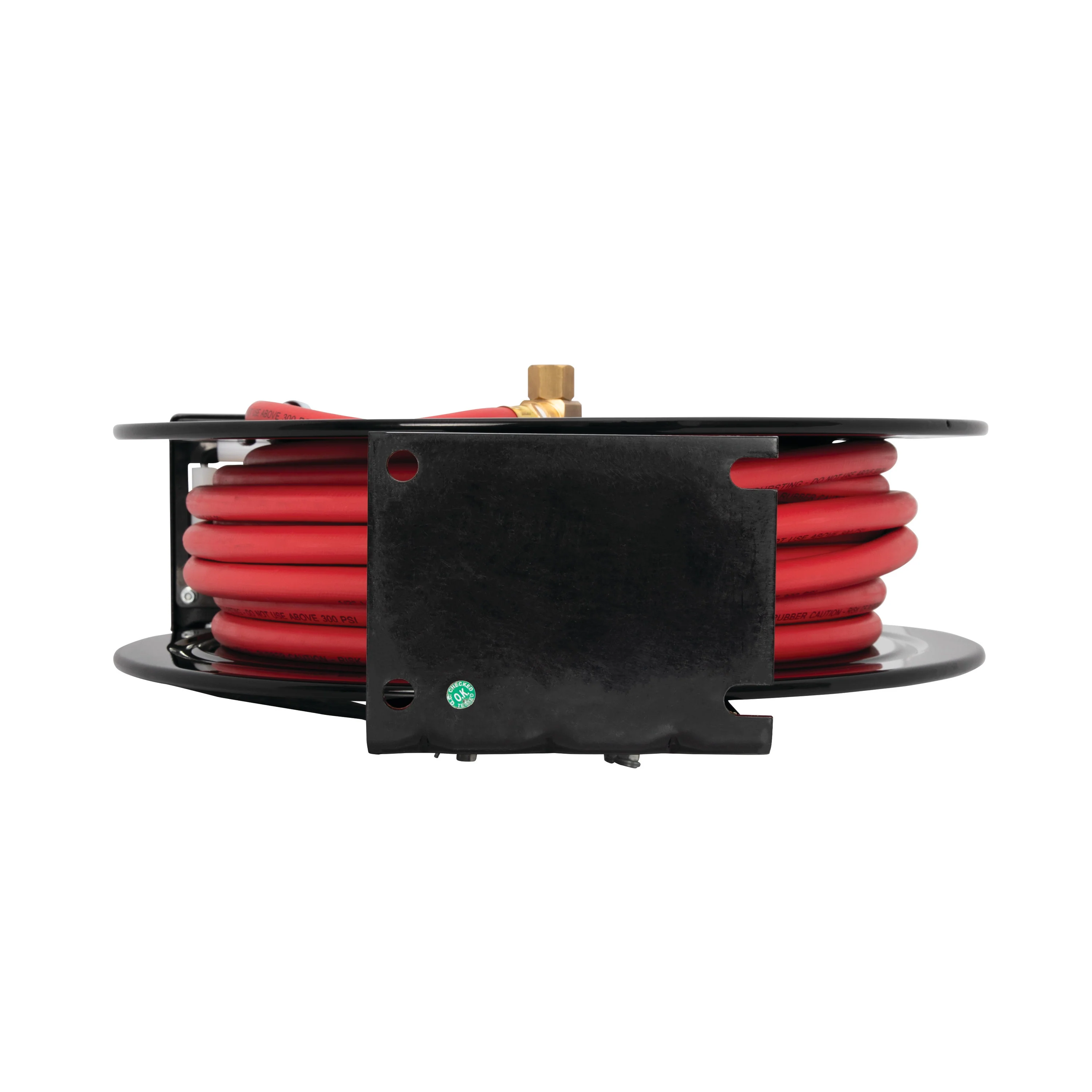 50-Foot Long 1/2-Inch Inner Diameter Air Hose with Spring Retractable Hose Reel with 1/2-Inch NPT Fittings - Image 5