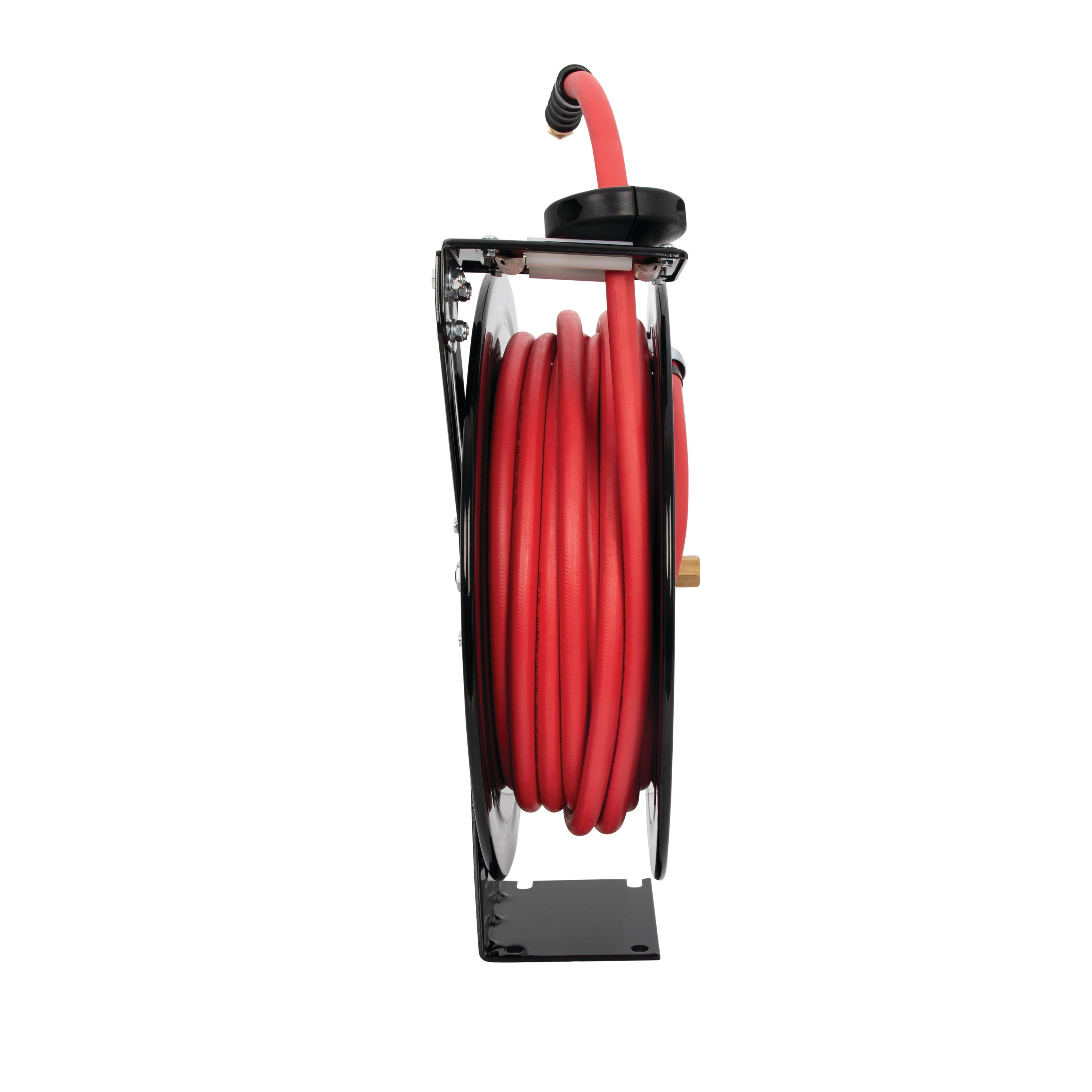 50-Foot Long 1/2-Inch Inner Diameter Air Hose with Spring Retractable Hose Reel with 3/8-Inch NPT Fittings - Image 4