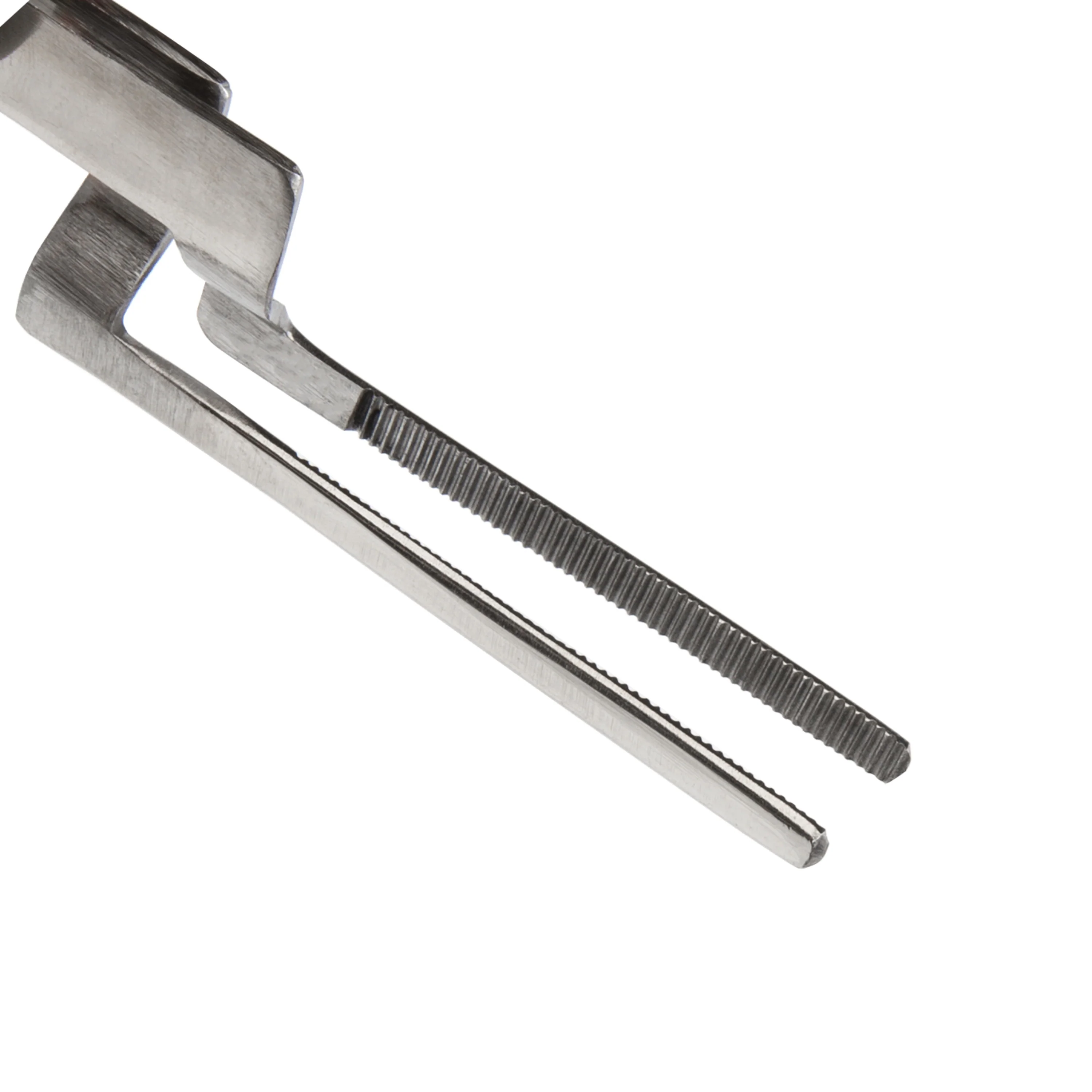 6-Inch Rounded Tip Offset Self-Closing Tweezers - Image 3